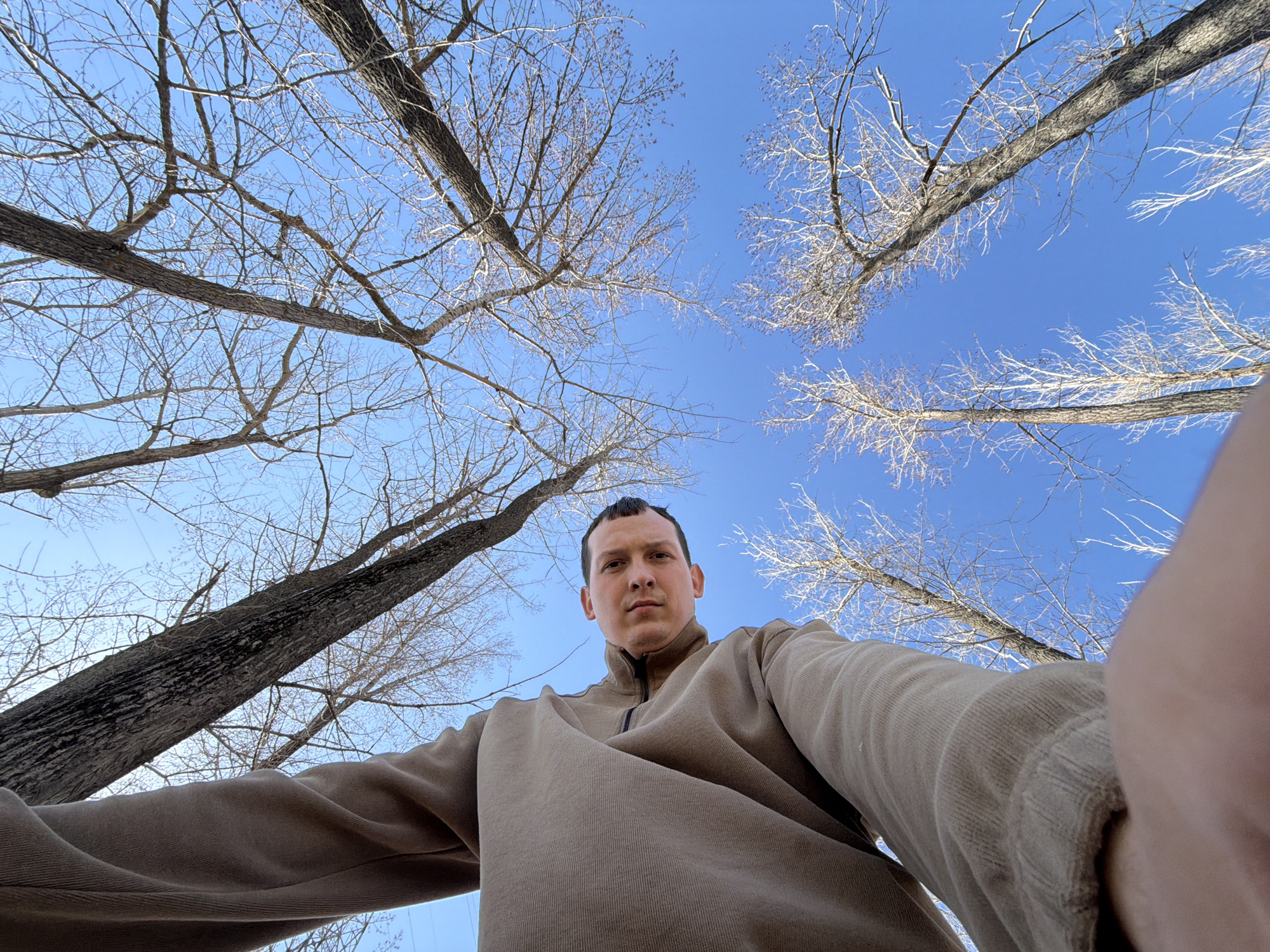 Family documents spring outing with baby in Chaikovsky, Russia
