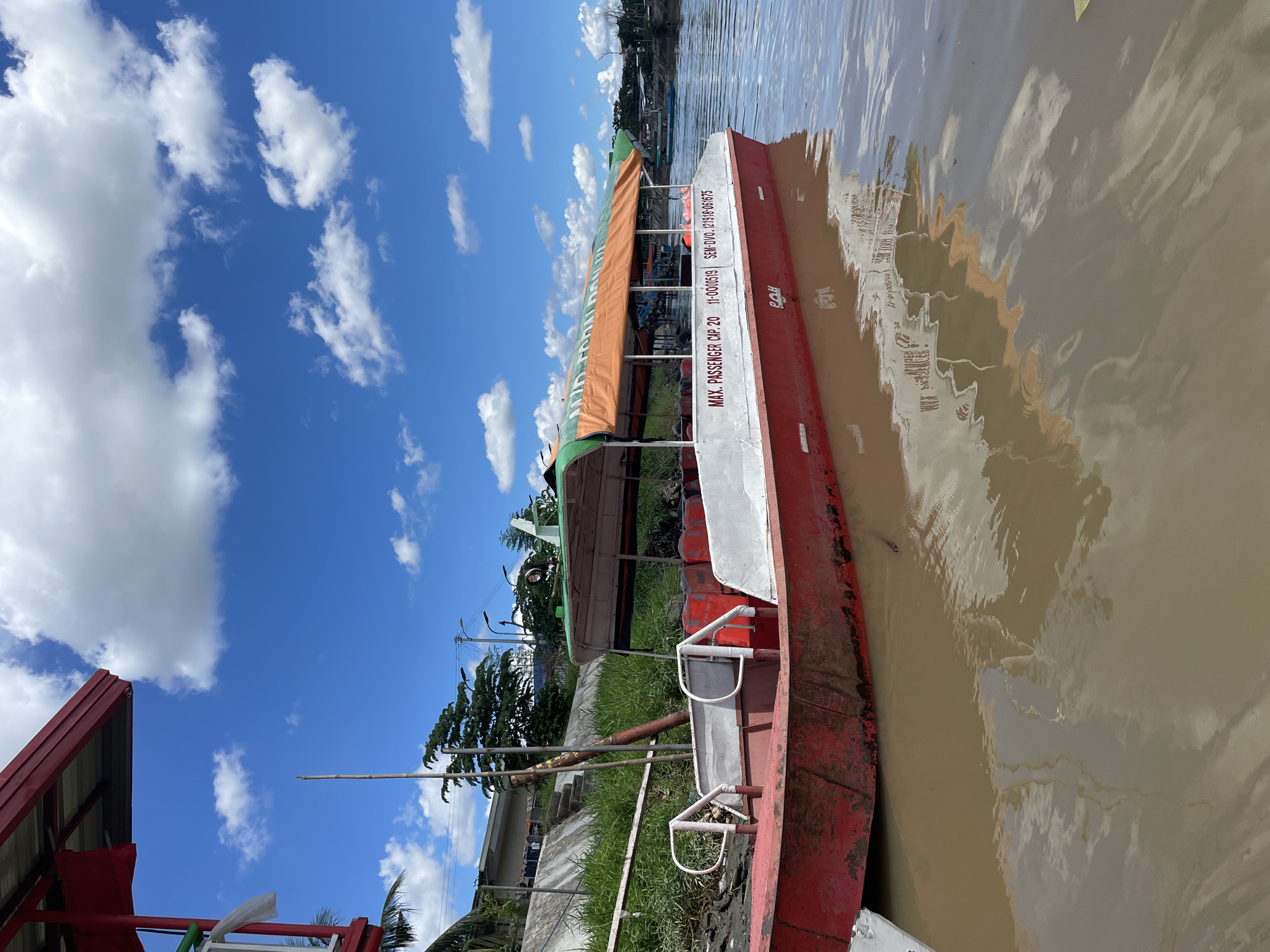 Passenger ferry on the Davao River, multiple angles