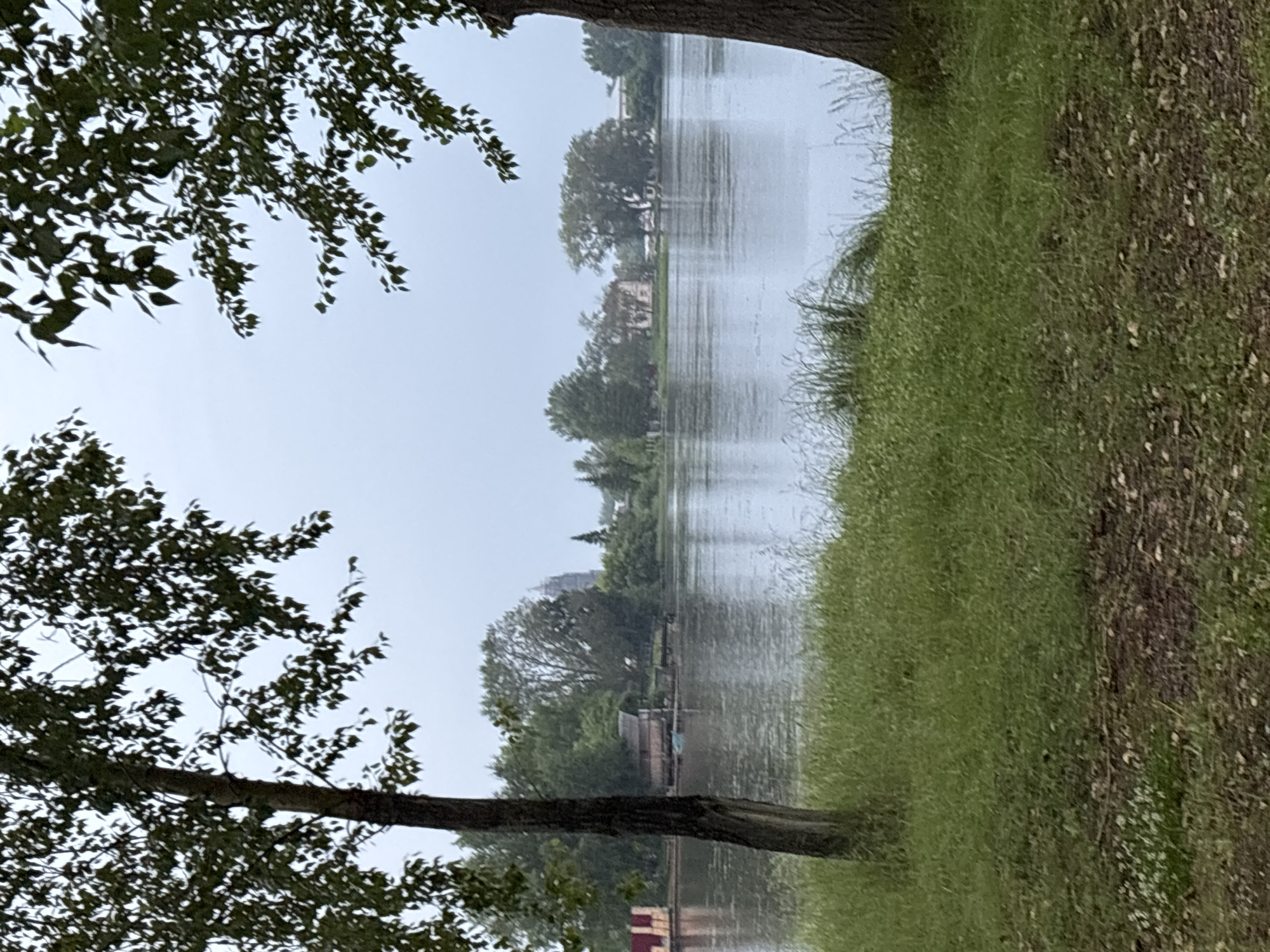 Rainy afternoon stroll along the Iset River, Nevyansk