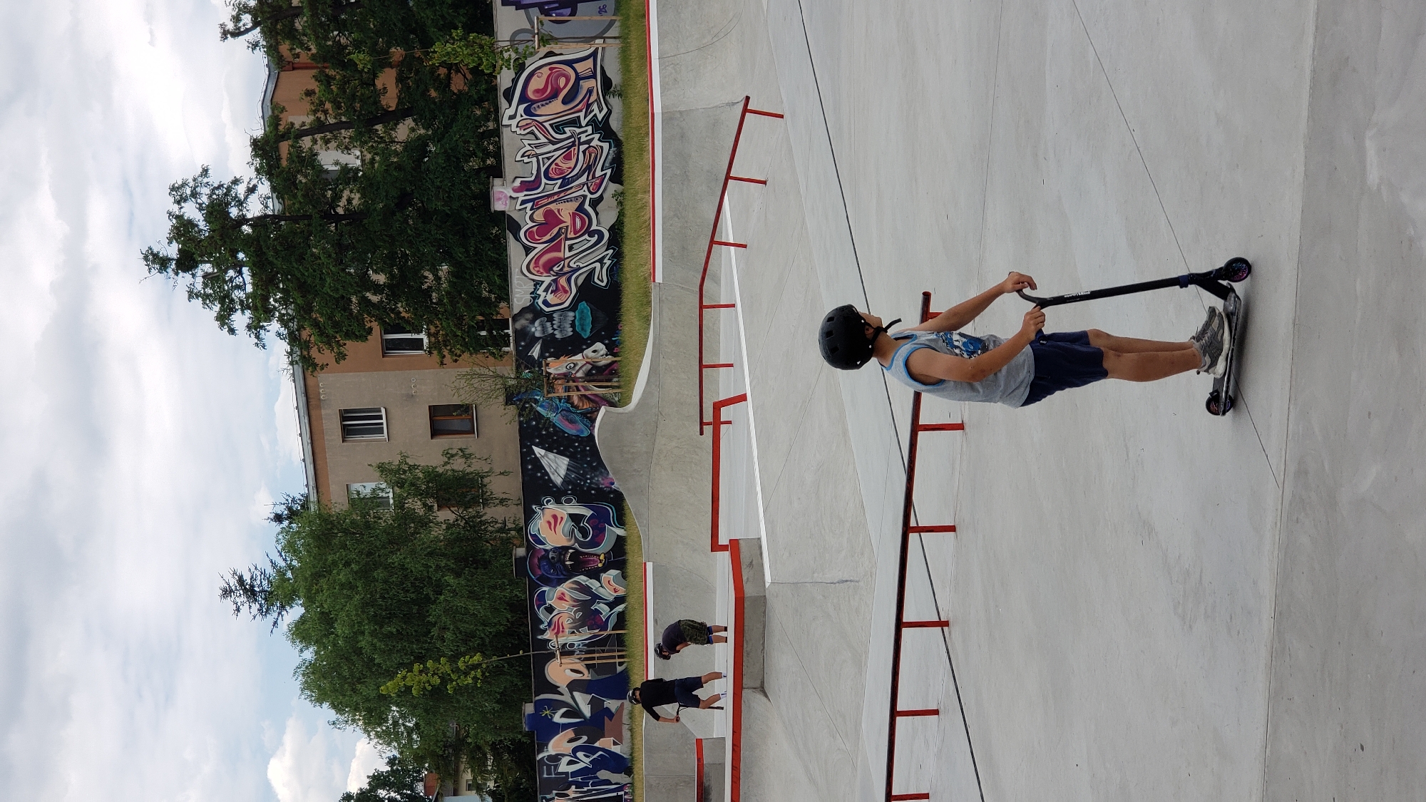 Street-level Prešov: skateparks, cathedral scaffolding, and city life