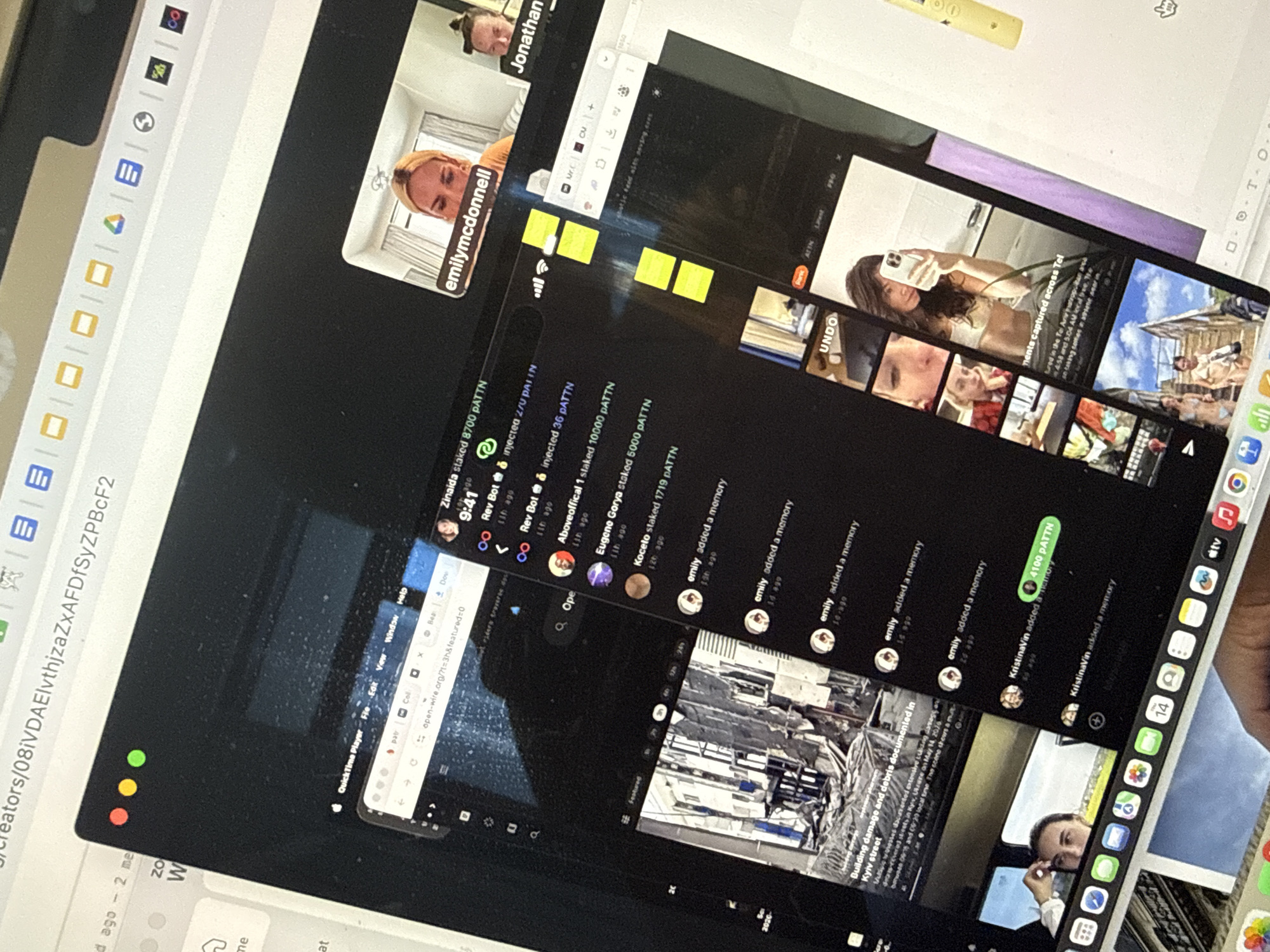 Multi-screen video call observed on tablet in Dubai