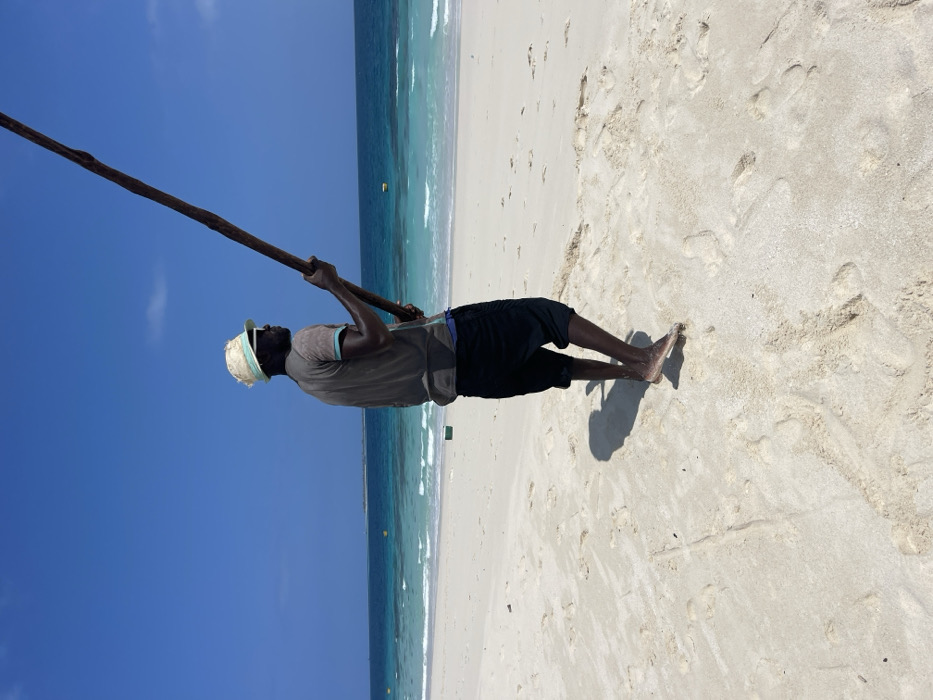 Beach photography session captured on Zanzibar shores