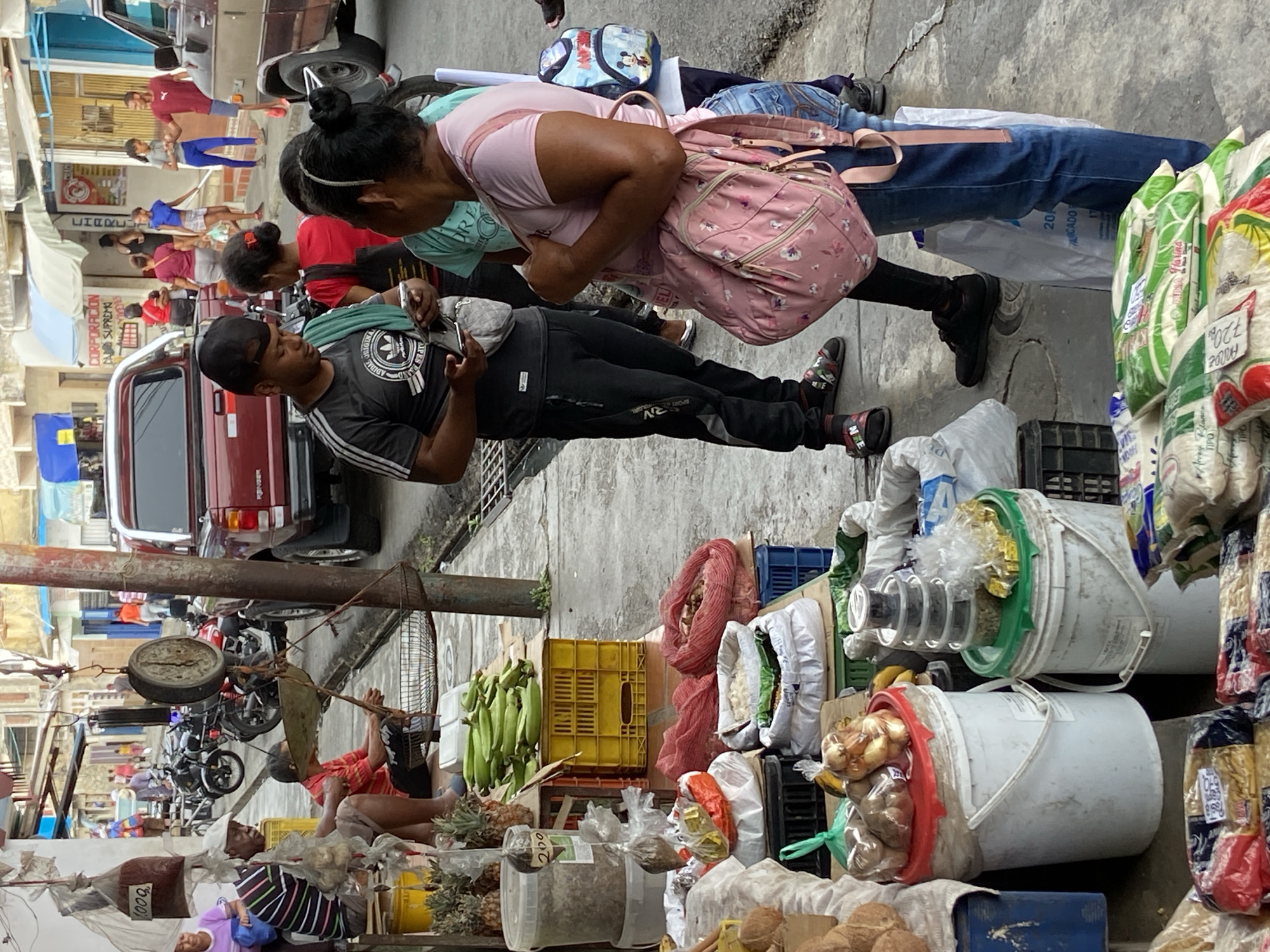 Street market activity documented in San José de Barlovento