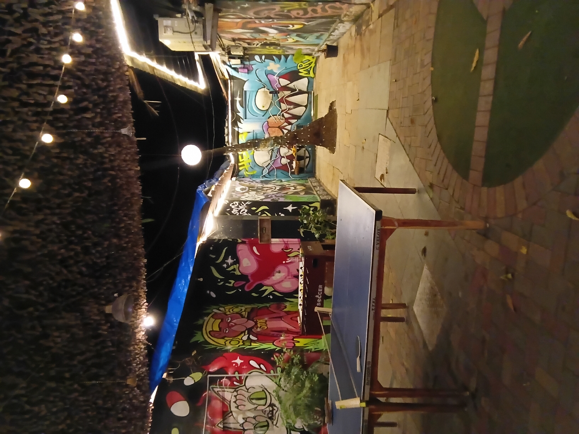 Bar scenes documented in Vagator, India during afternoon hours