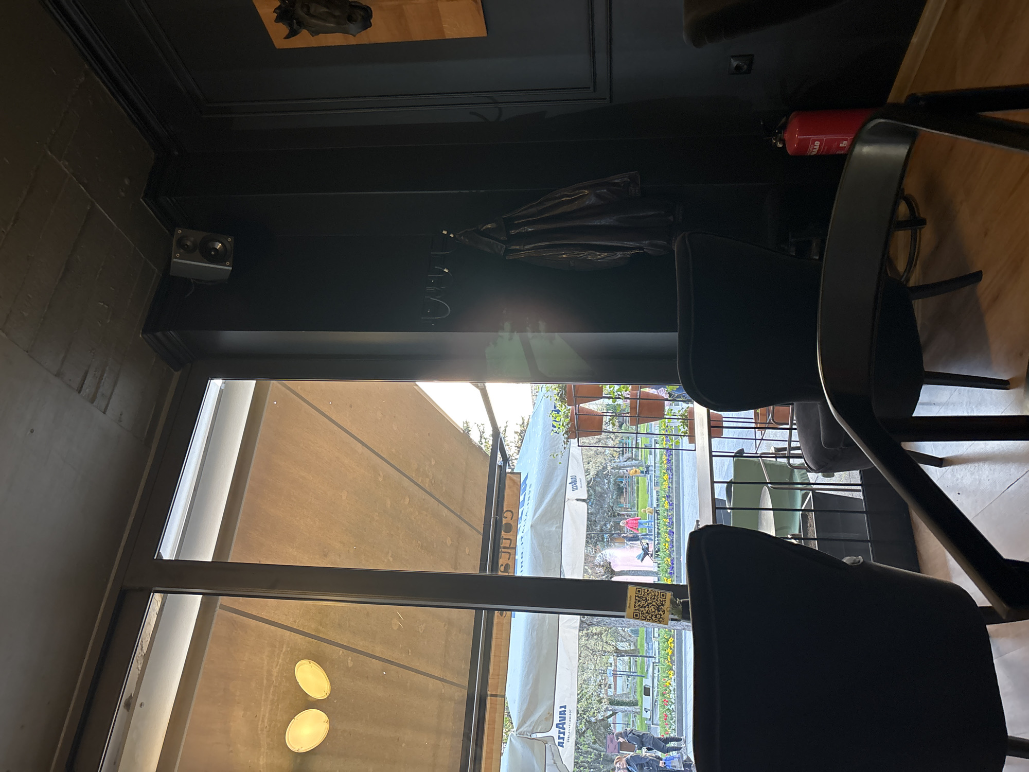 Coffee meeting documented at Lavazza cafe in Pleven, Bulgaria