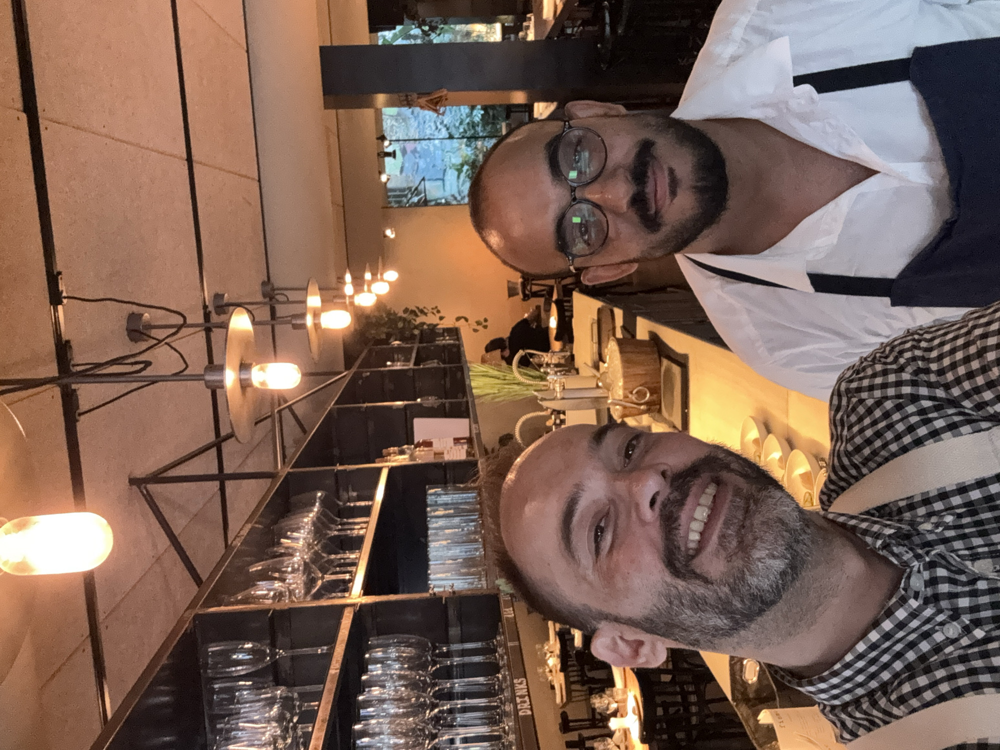 Evening out at a Barcelona restaurant, late June