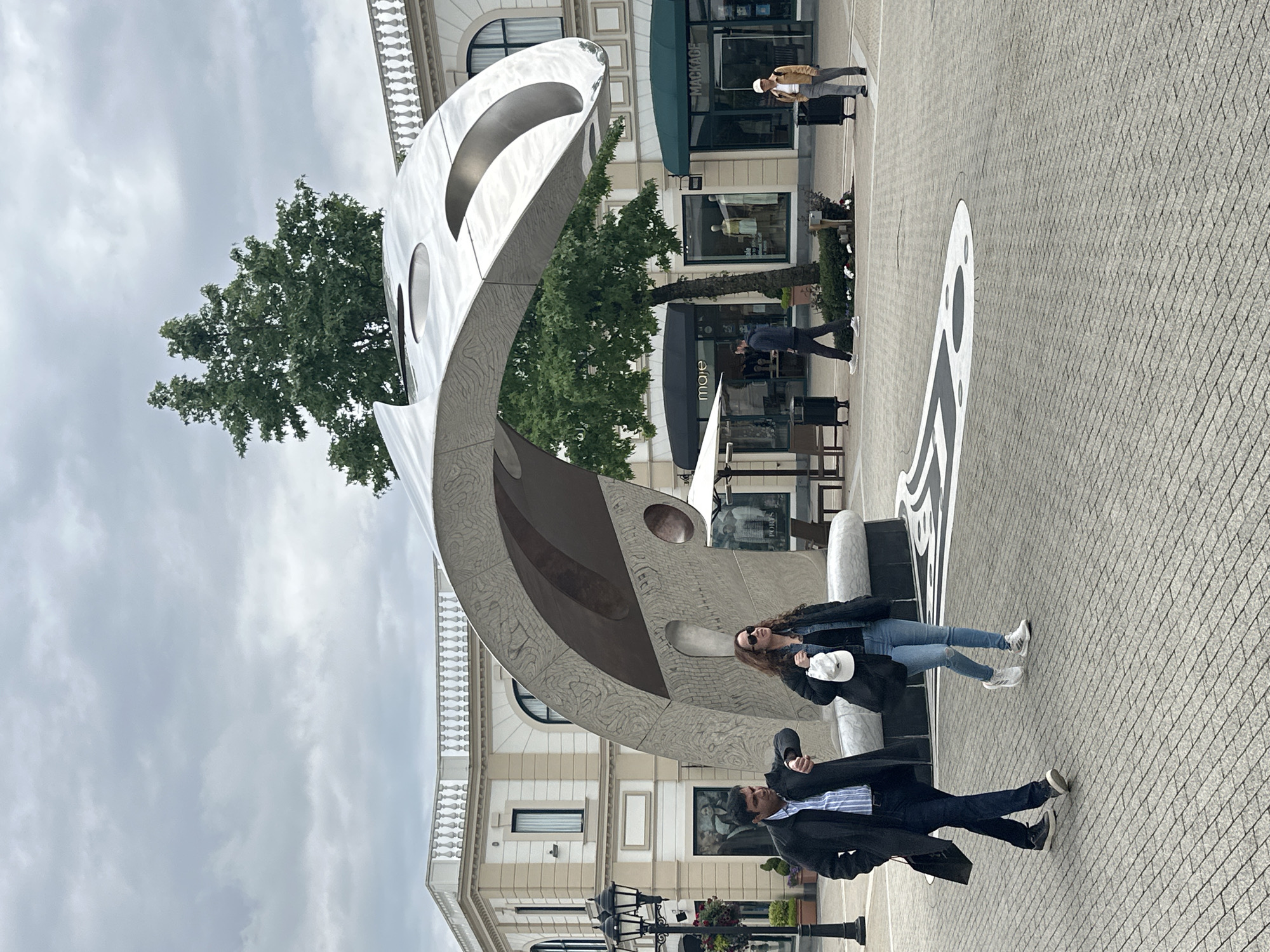 Evening shoppers visit McArthurGlen Designer Outlet in Richmond, Canada