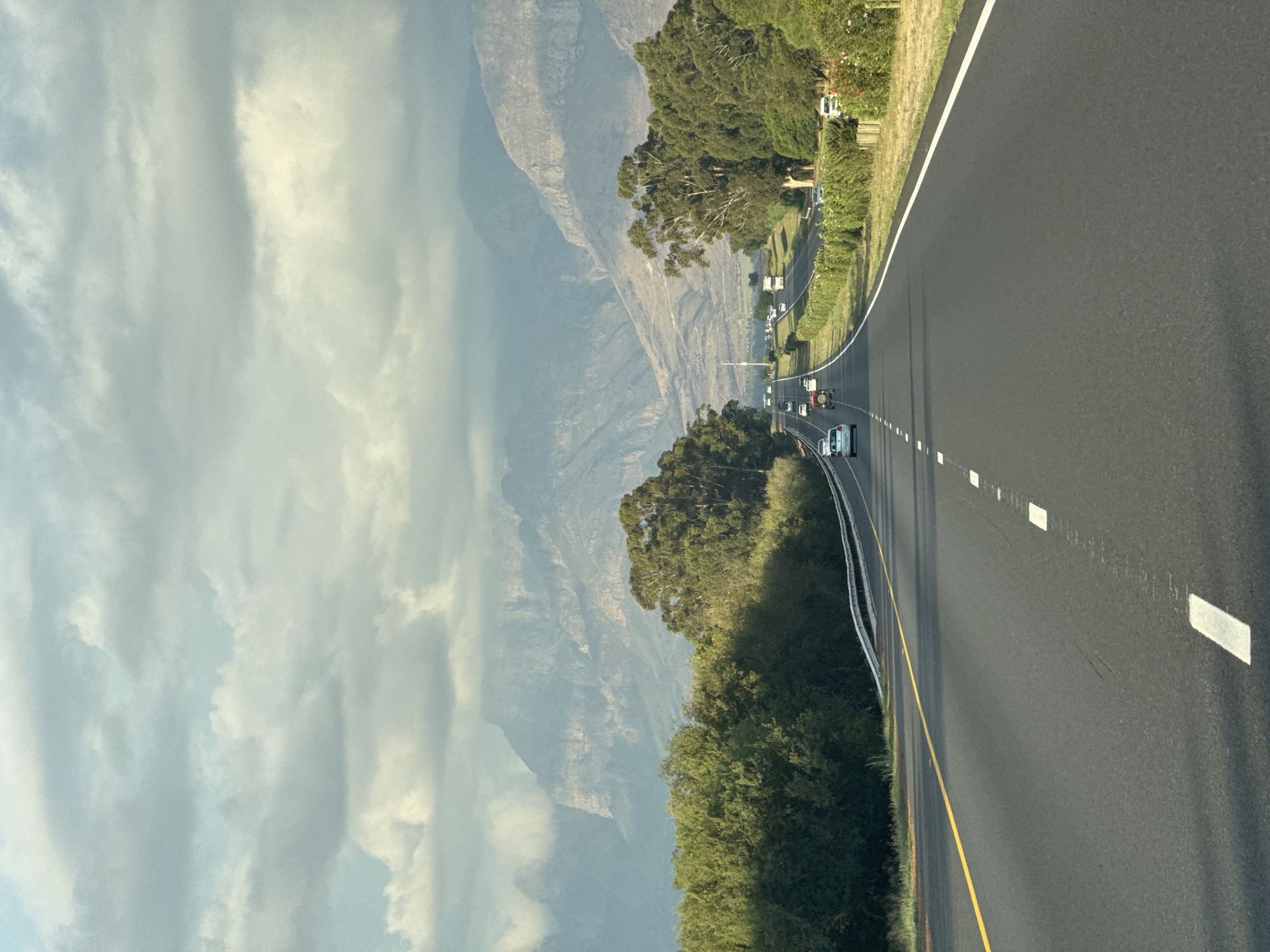 Normal traffic observed on Drakenstein Nu road, South Africa