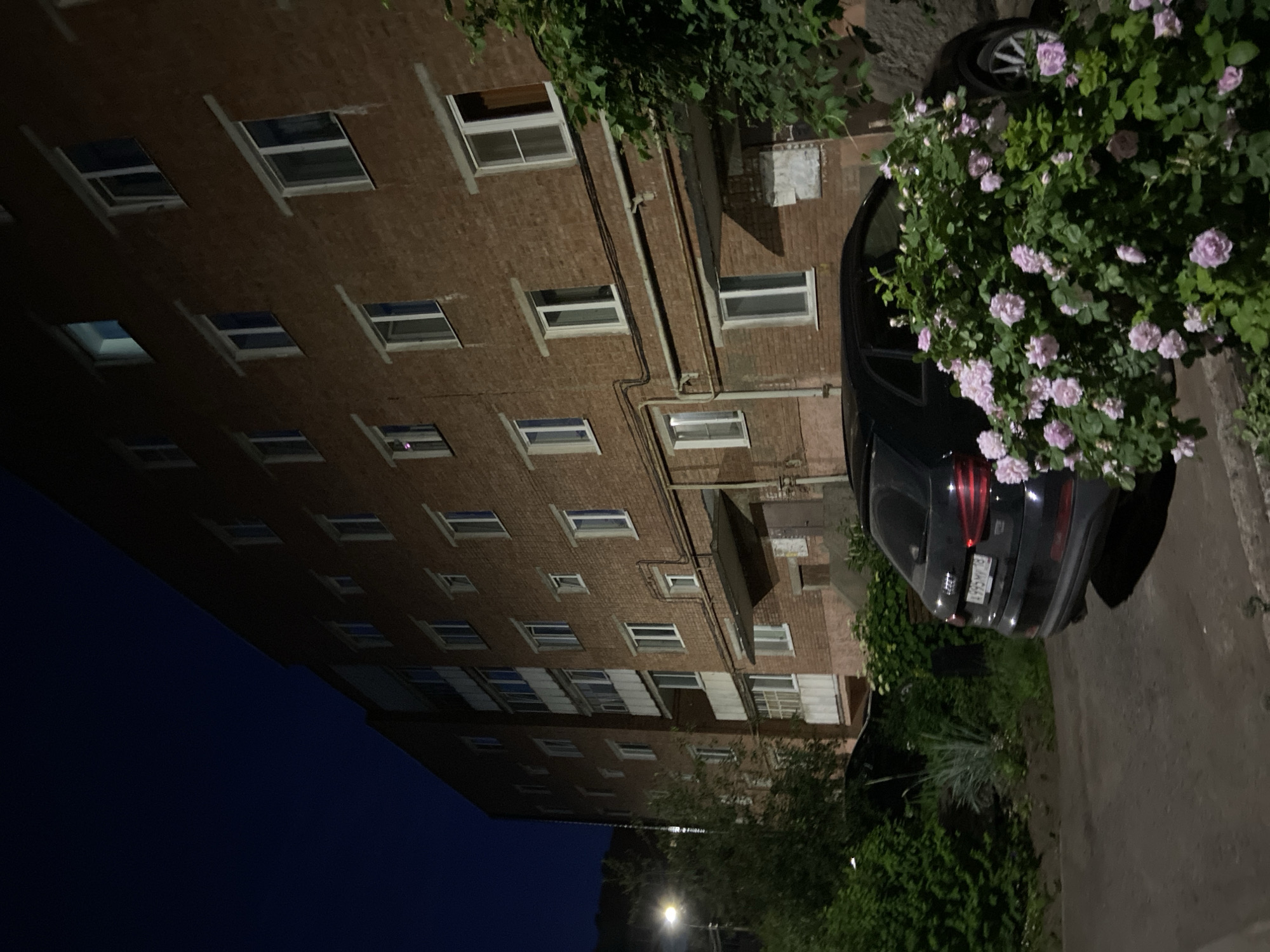 Quiet summer night in a Votkinsk residential neighborhood