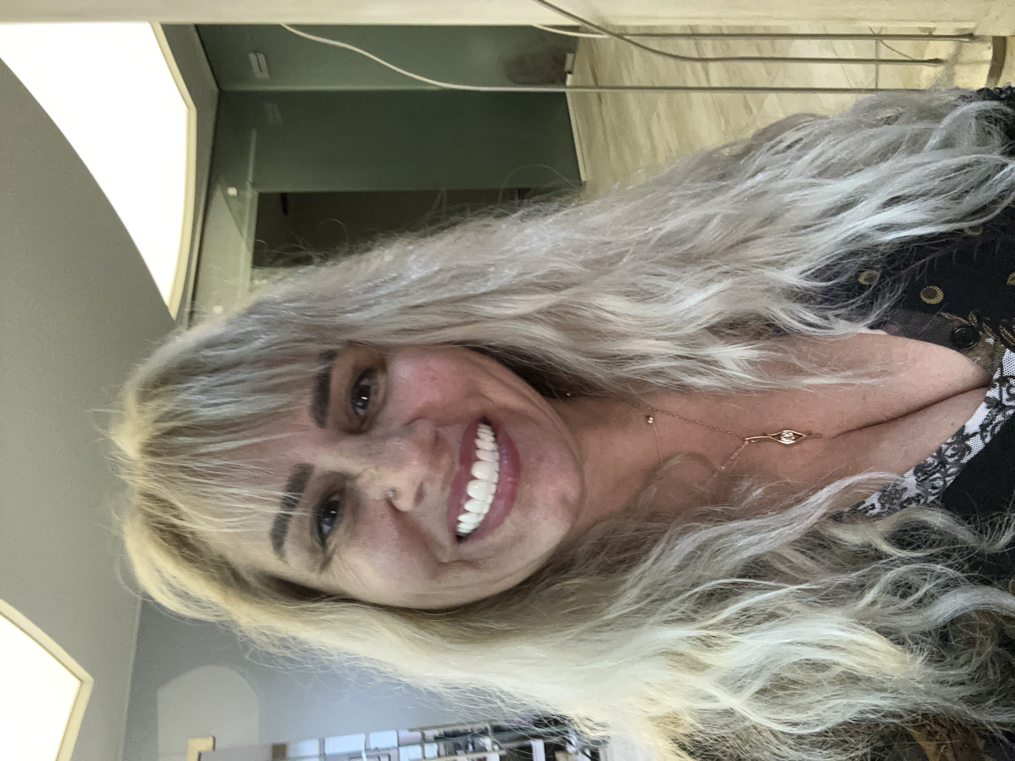 Woman photographed smiling in Sofia office setting