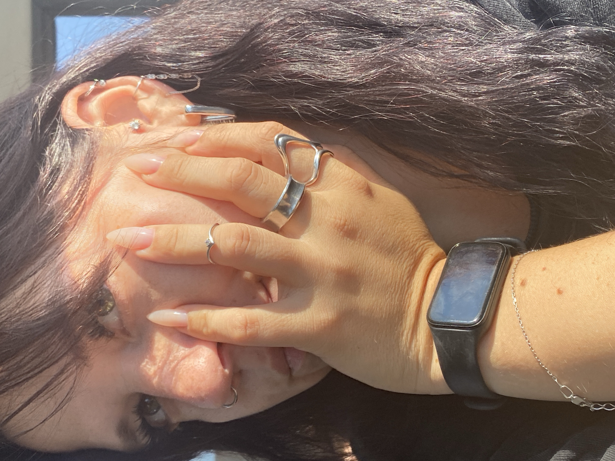 Portrait series with jewelry details, Saint Petersburg streets and transit