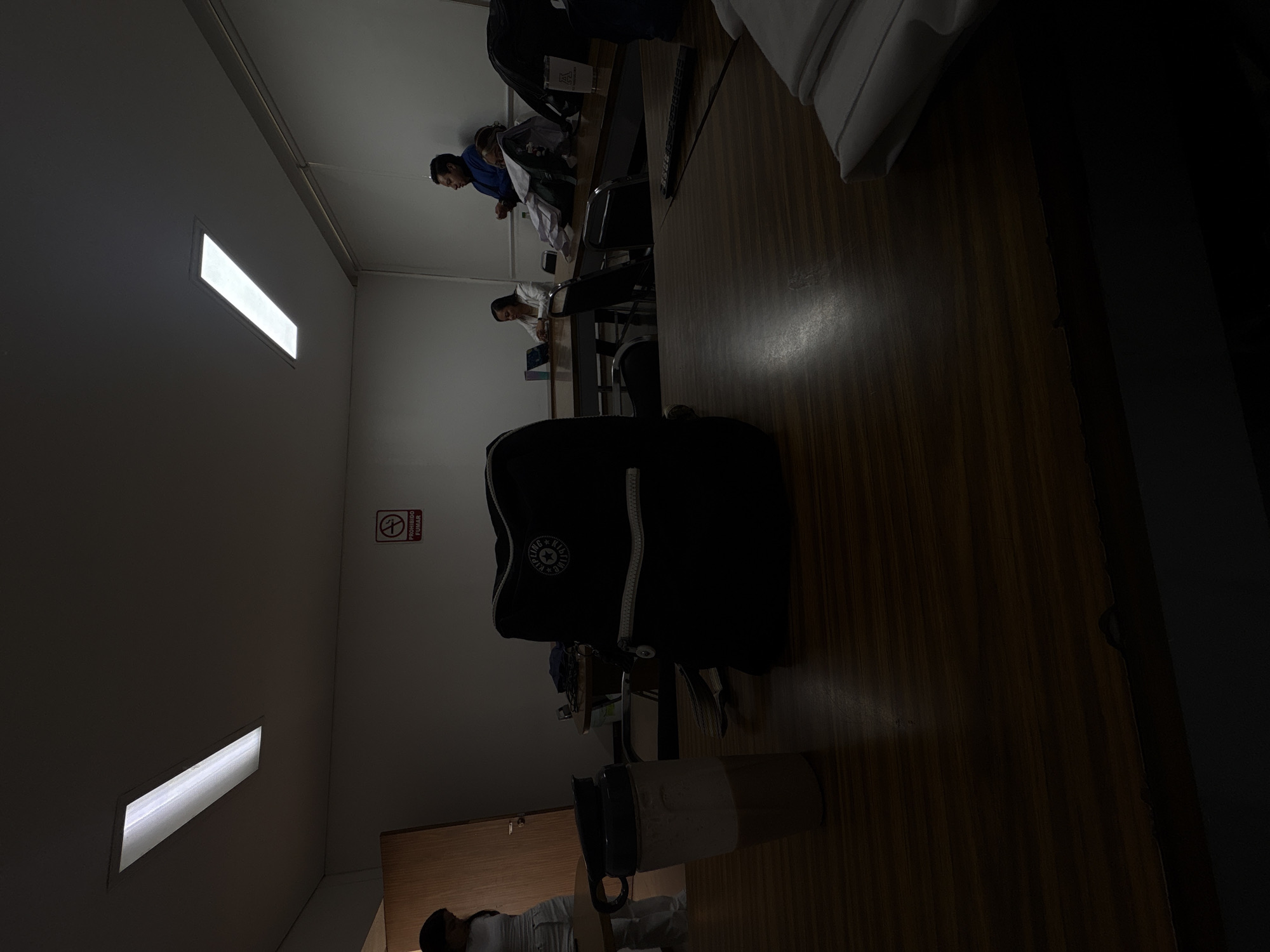 Indoor training session documented in Puebla classroom setting