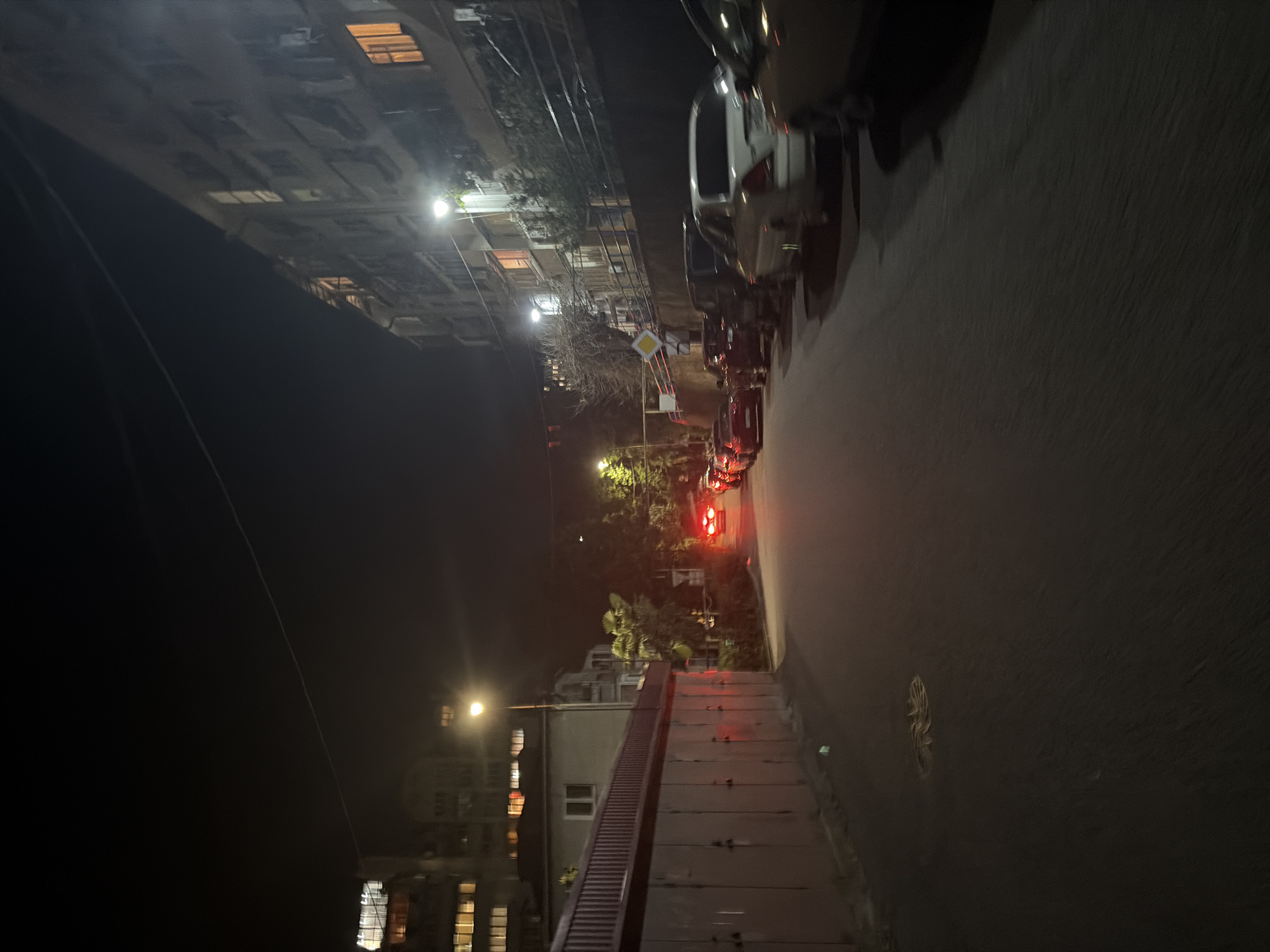 Nighttime street scenes documented across Sochi, Russia locations
