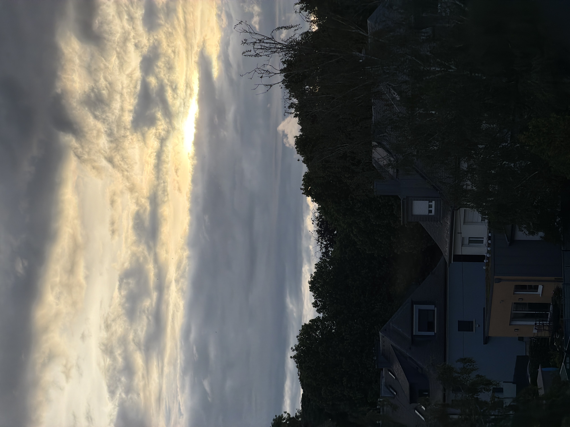 Dramatic sky conditions documented over Luxembourg residential area