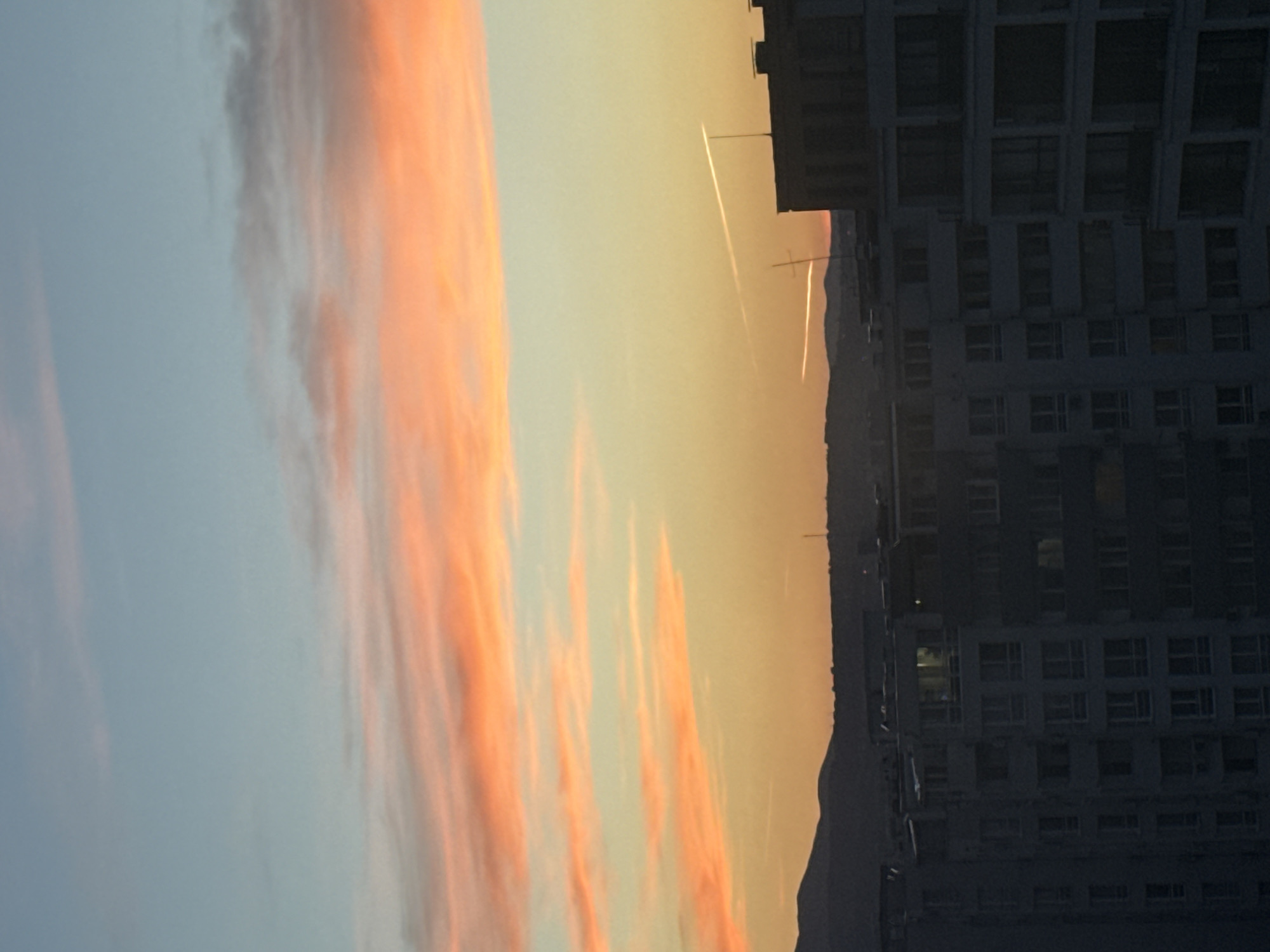 Vibrant sunset observed over Sofia urban landscape Friday evening