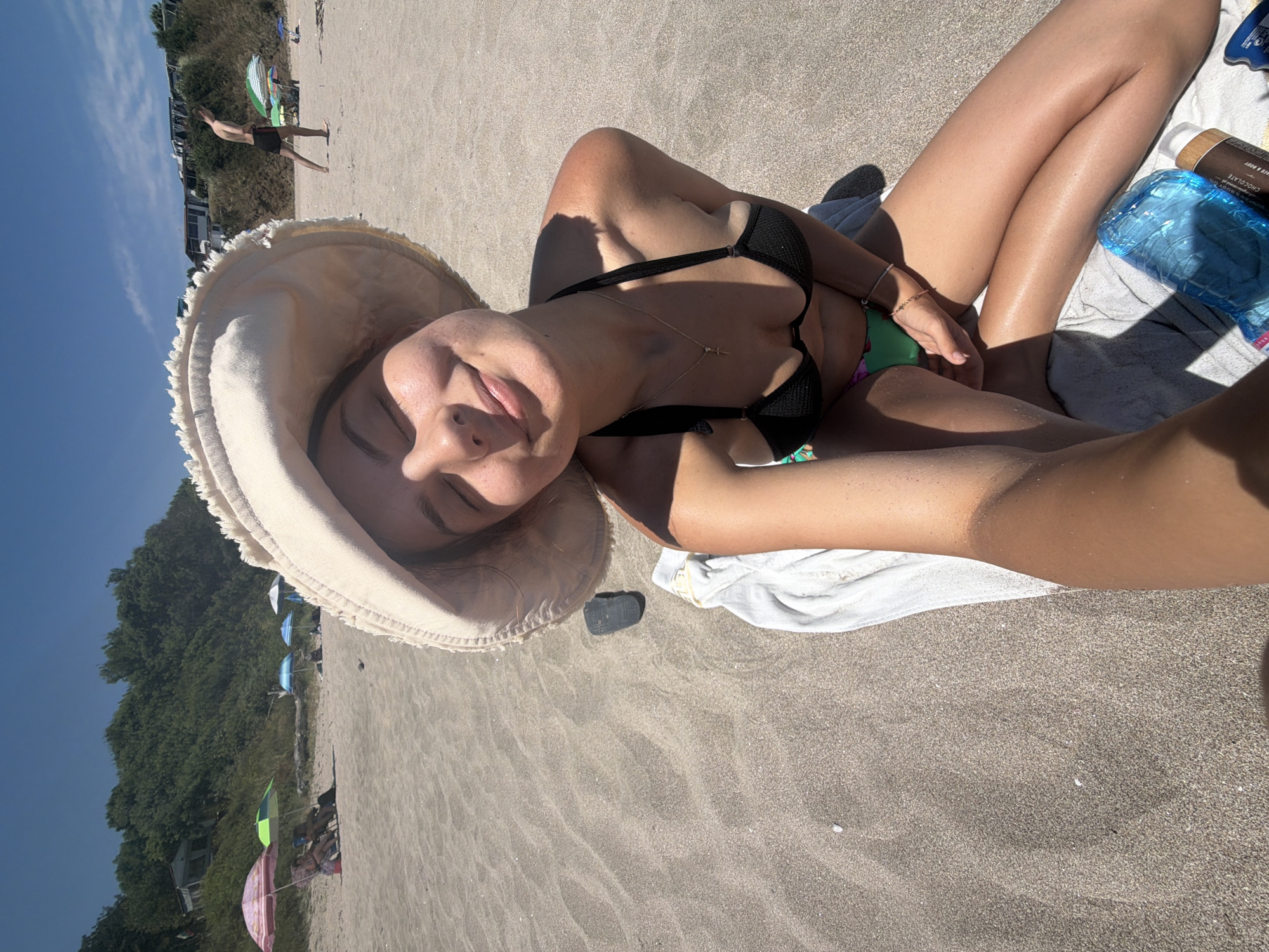 Lazy summer morning on the beach in Ahtopol, Bulgaria