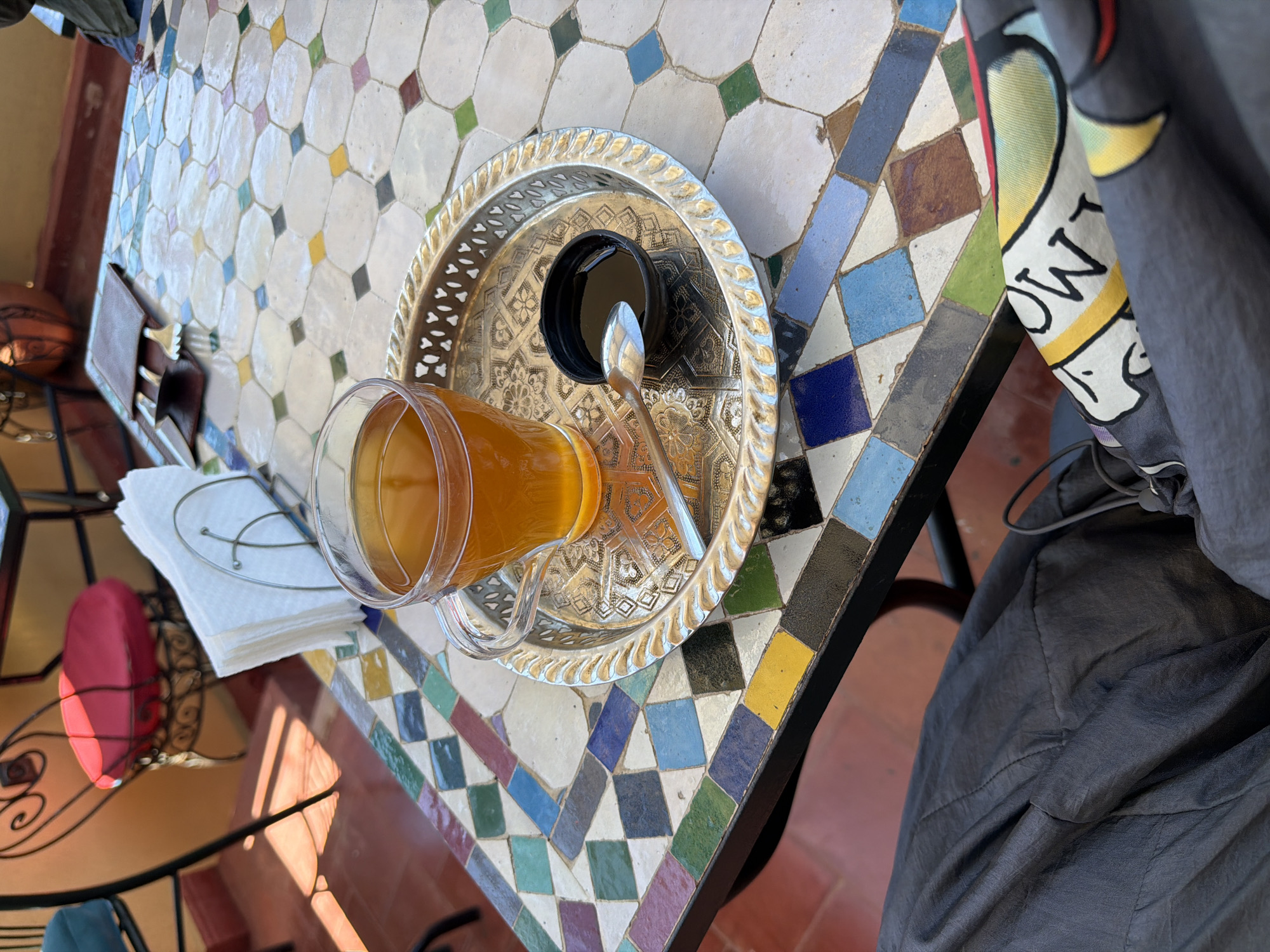 Tourist explores historic Fez medina, visits shops and landmarks