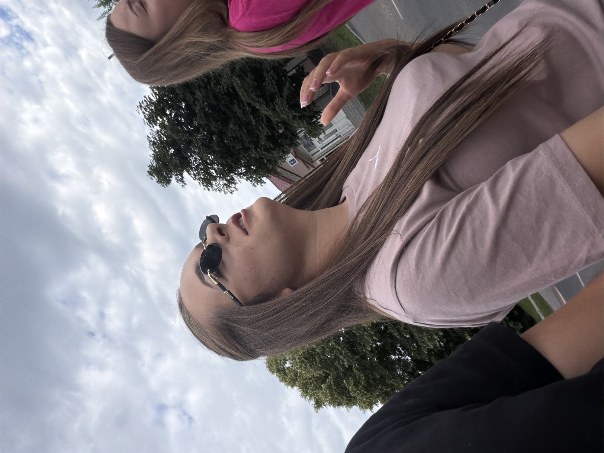 Afternoon hangout with drinks and selfies in Strășeni, Moldova