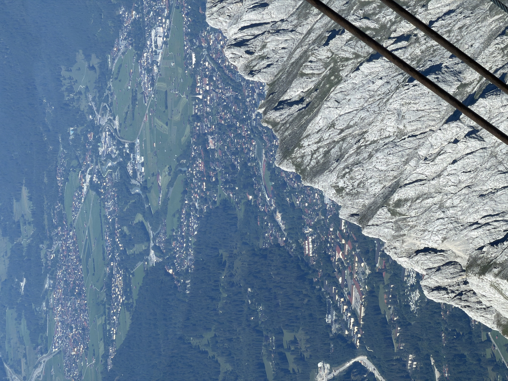 Alpine summit views over Garmisch-Partenkirchen and Grainau valley