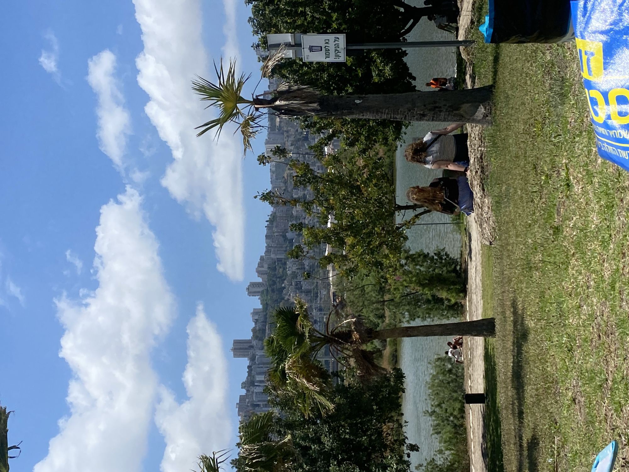 Families enjoy sunny morning at Haifa waterfront park
