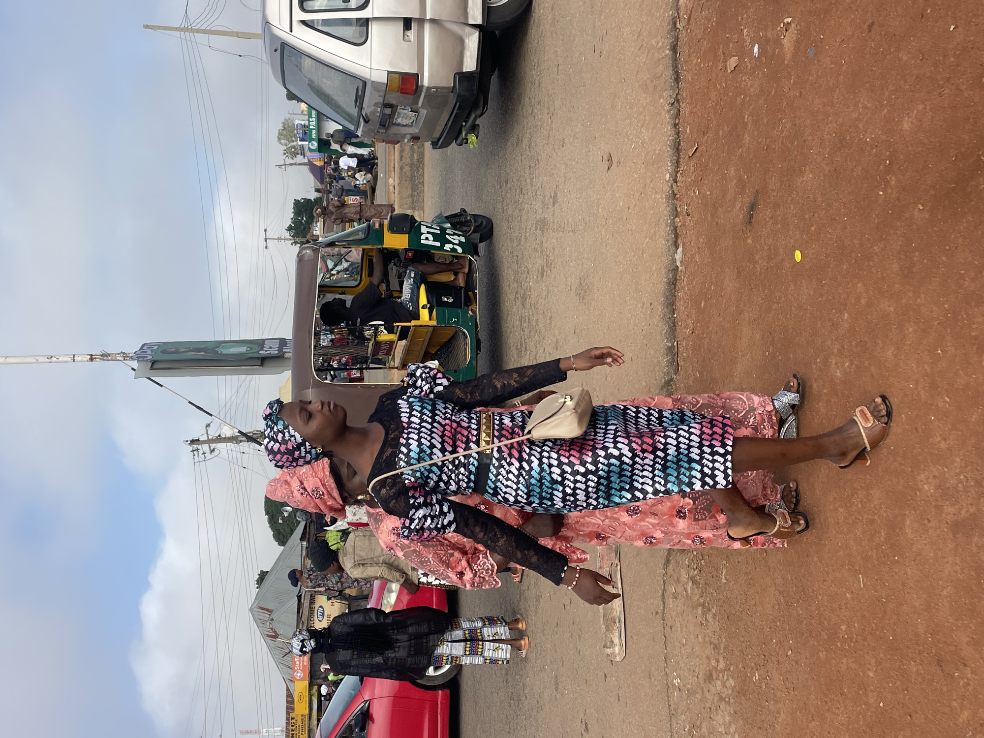 Morning street life in Gura Top and Jos, Nigeria