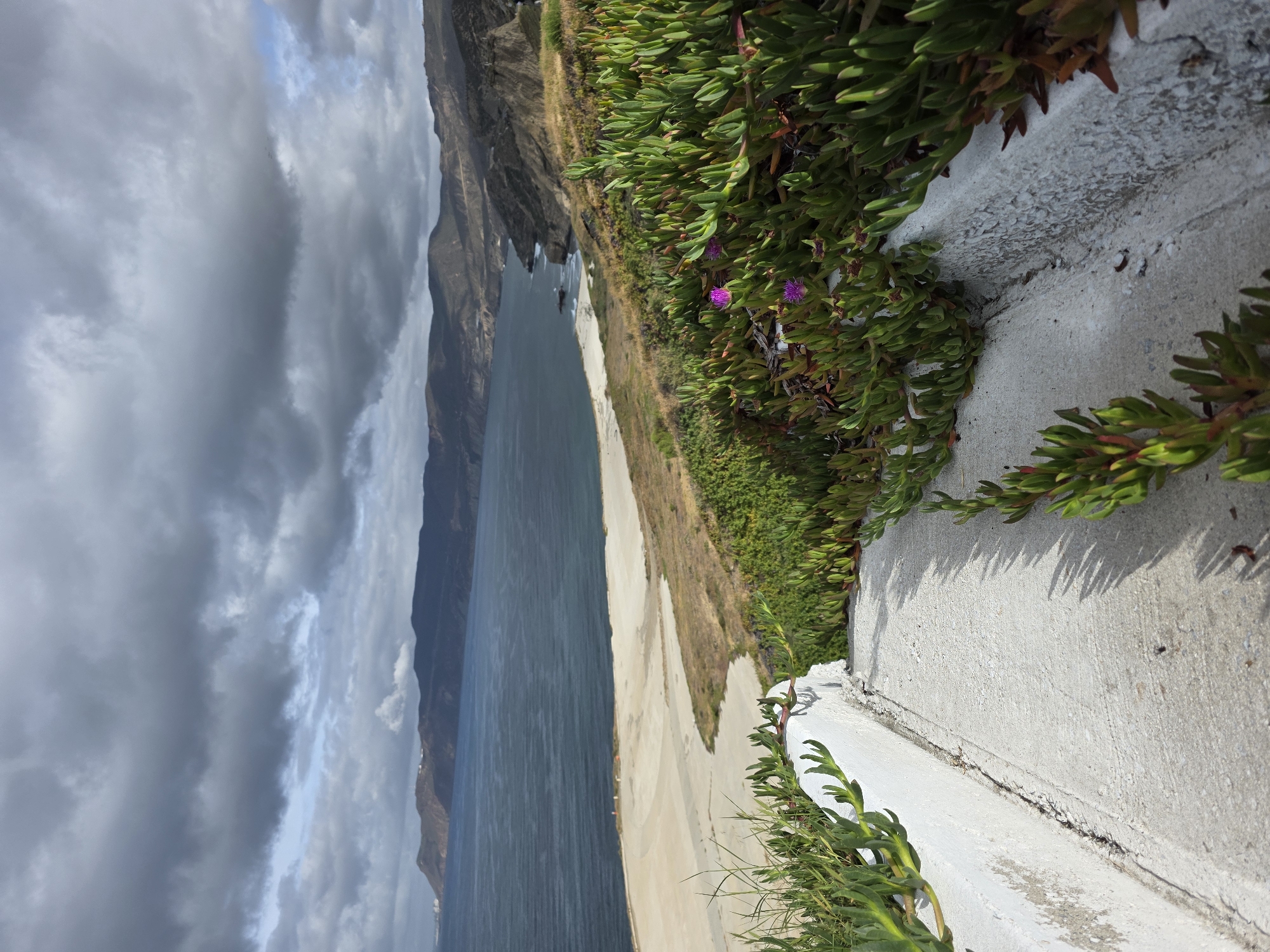 Coastal view captured in Ensenada, Mexico under cloudy skies