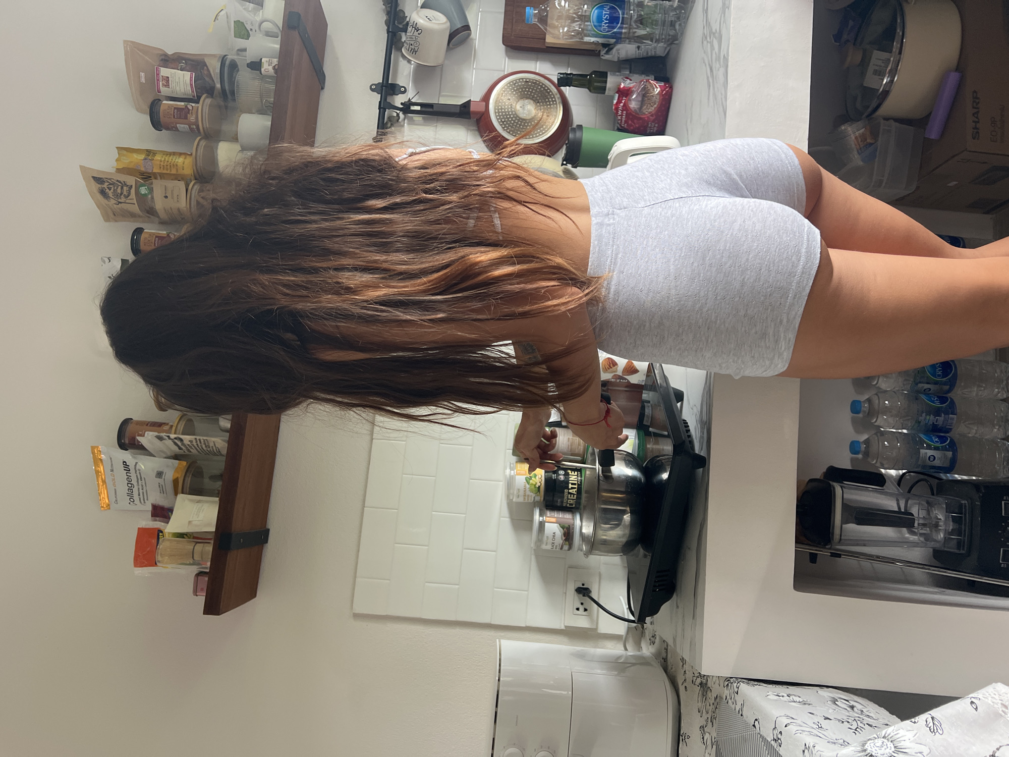 Early morning cooking session captured in Thai residential kitchen