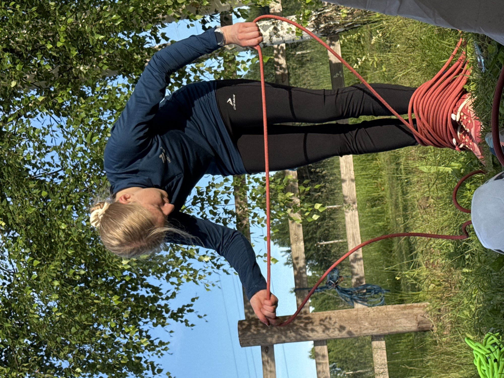 Rope climbing and a butterfly sighting in Сергино