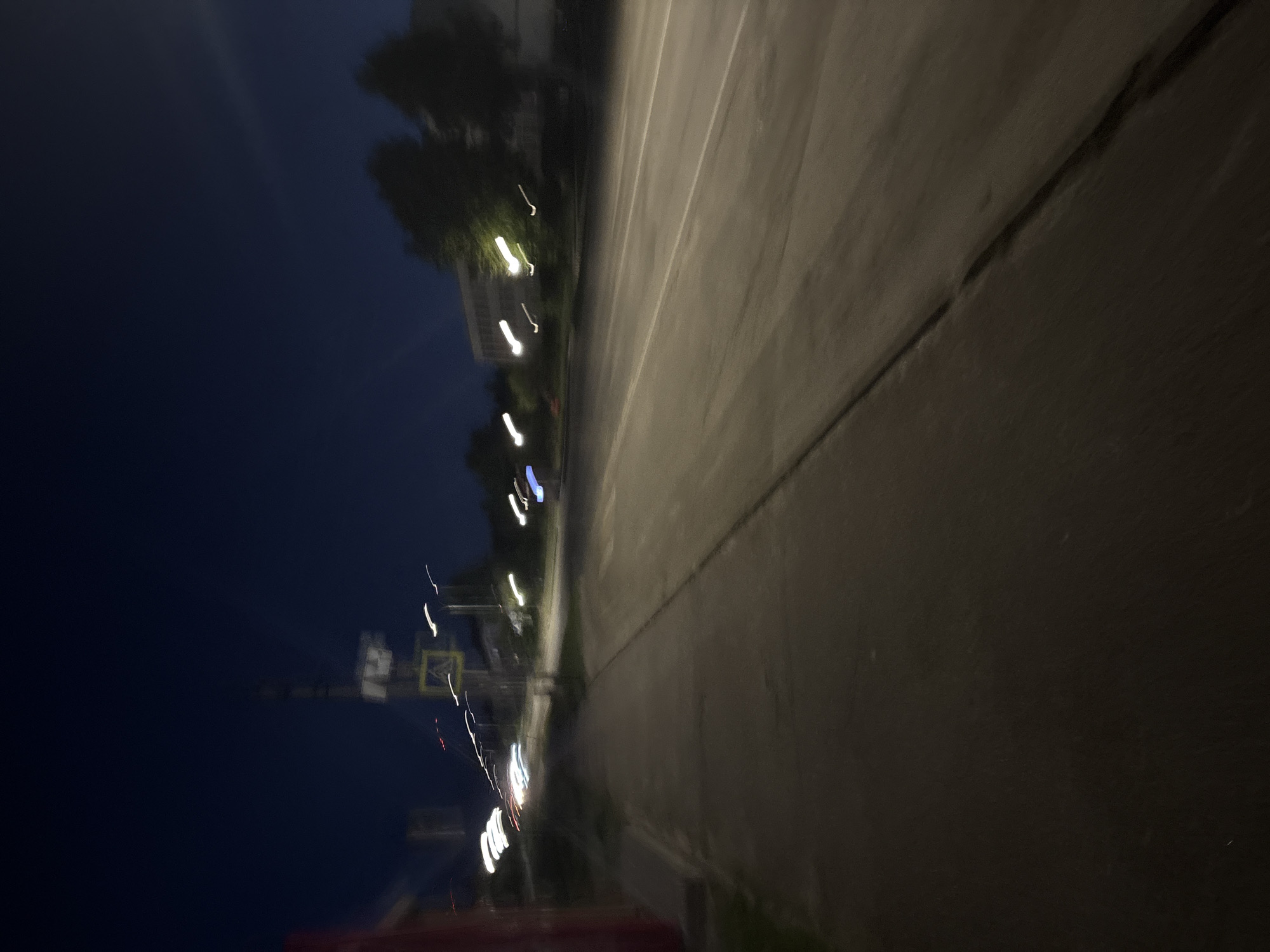 Witness documents nighttime street scenes across residential areas