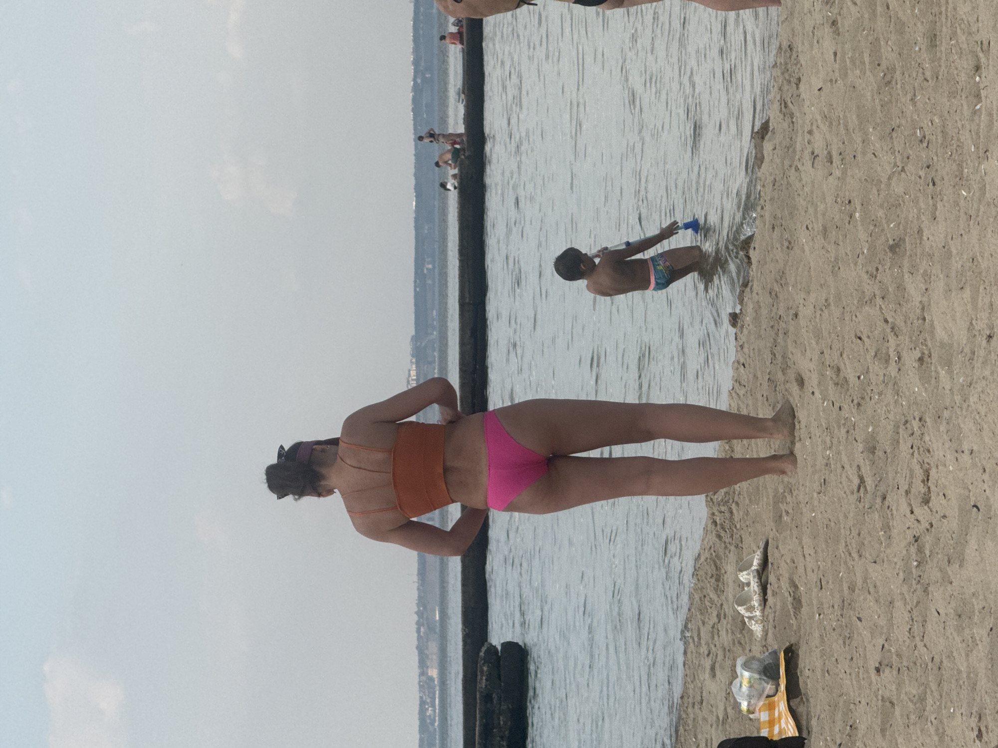 Lazy afternoon at Odesa's Arcadia Beach, crow included.