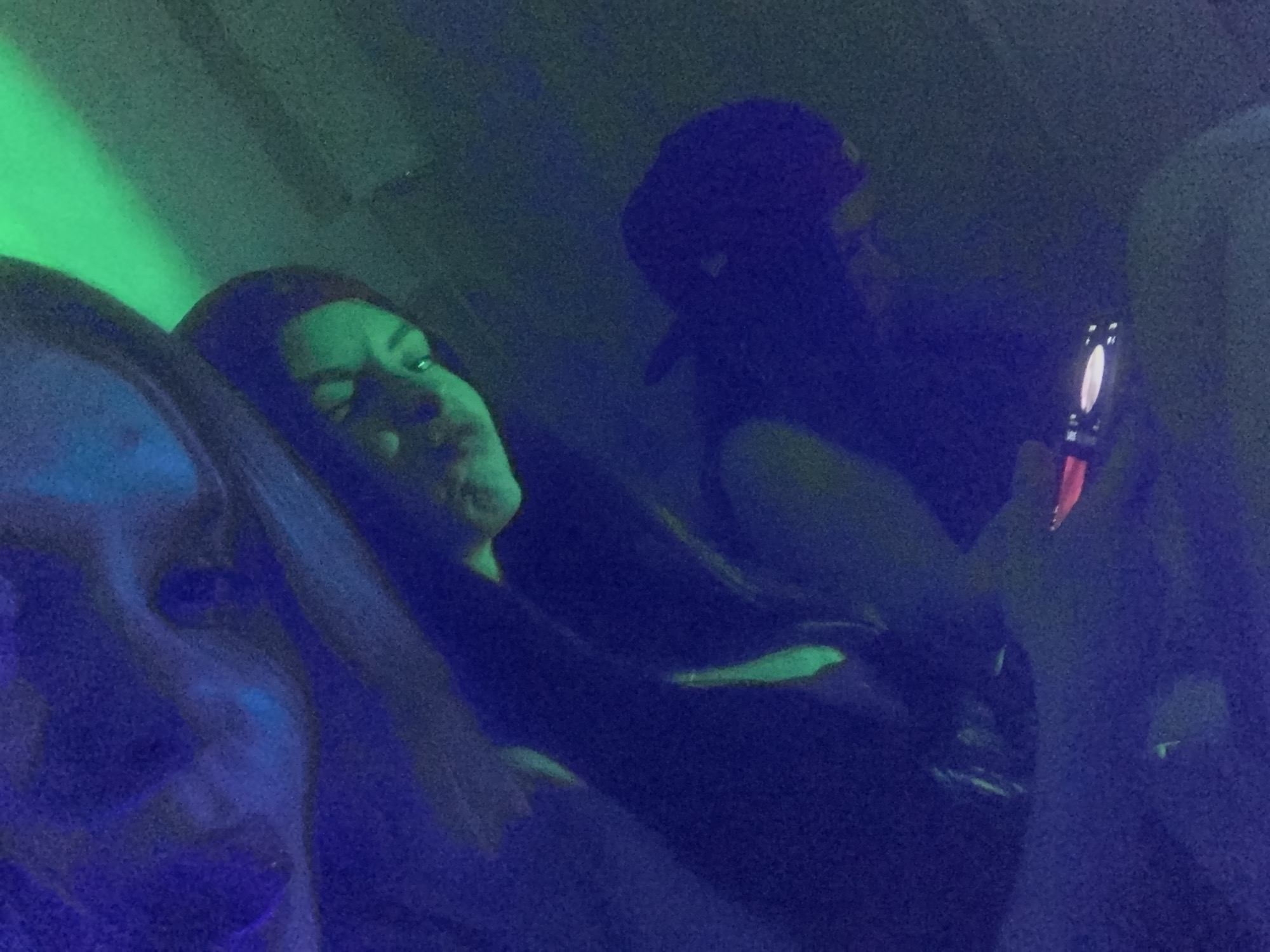 Blue-lit gatherings reported at unknown location late Sunday night