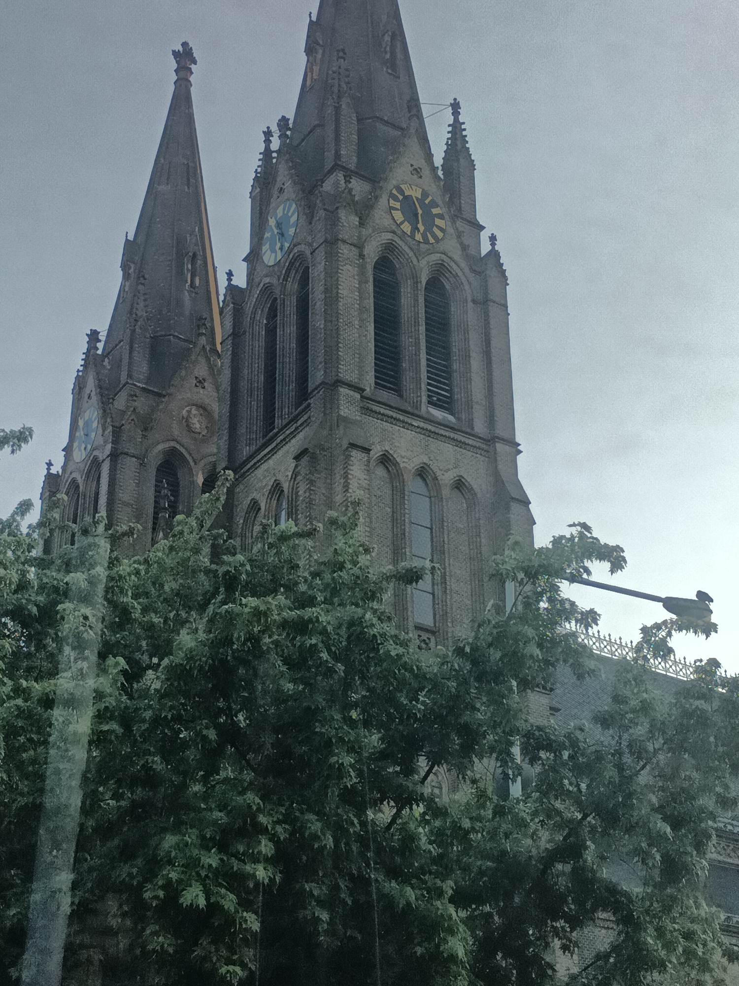 St. Ludmila's Church and Vinohrady facades, Prague