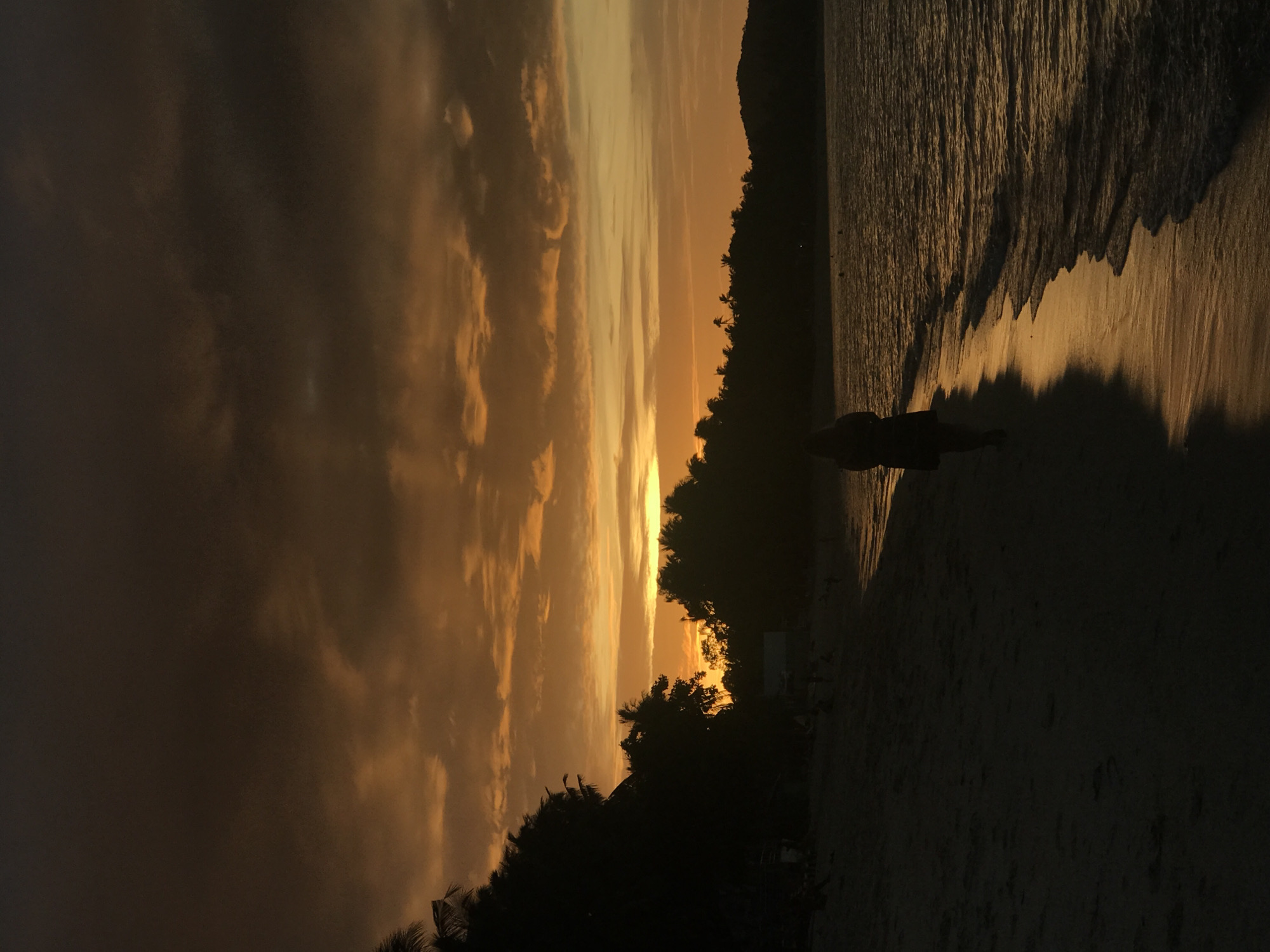 Sunset documented at Baan Mae Nam beach, Thailand