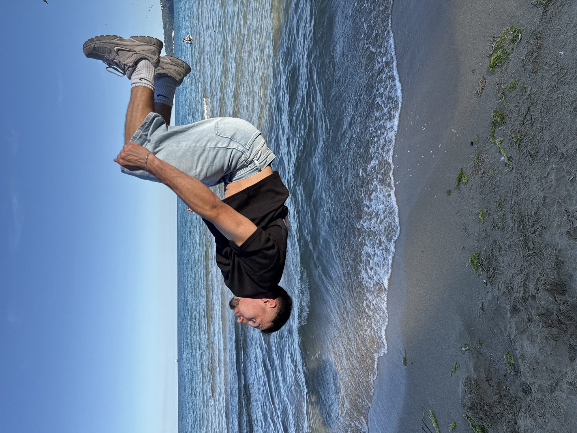 Acrobatics and a busy beach day in Varna, Bulgaria