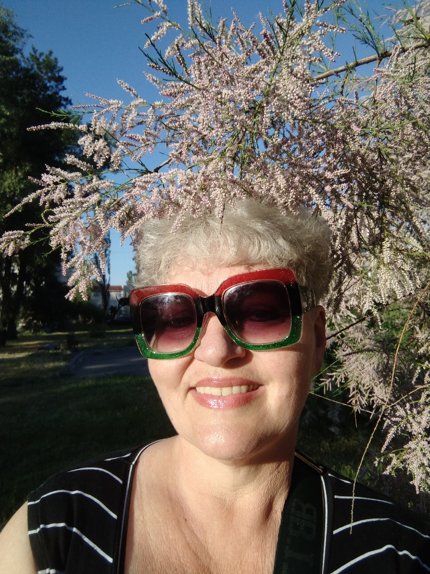 Morning garden walk documented in Horishni Plavni, Ukraine