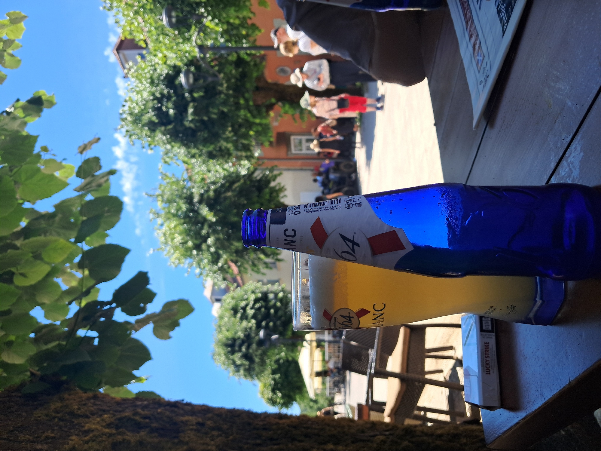 Friends hang out in Cetinje with music and drinks