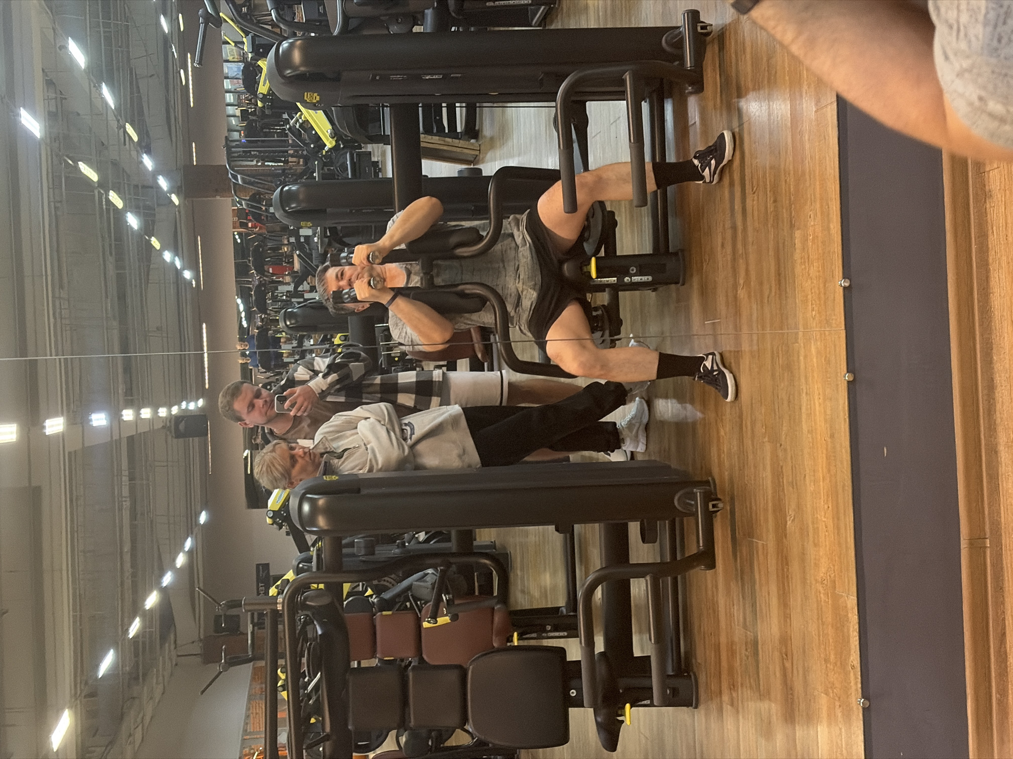 Early morning gym session recorded in Chaikovsky, Russia