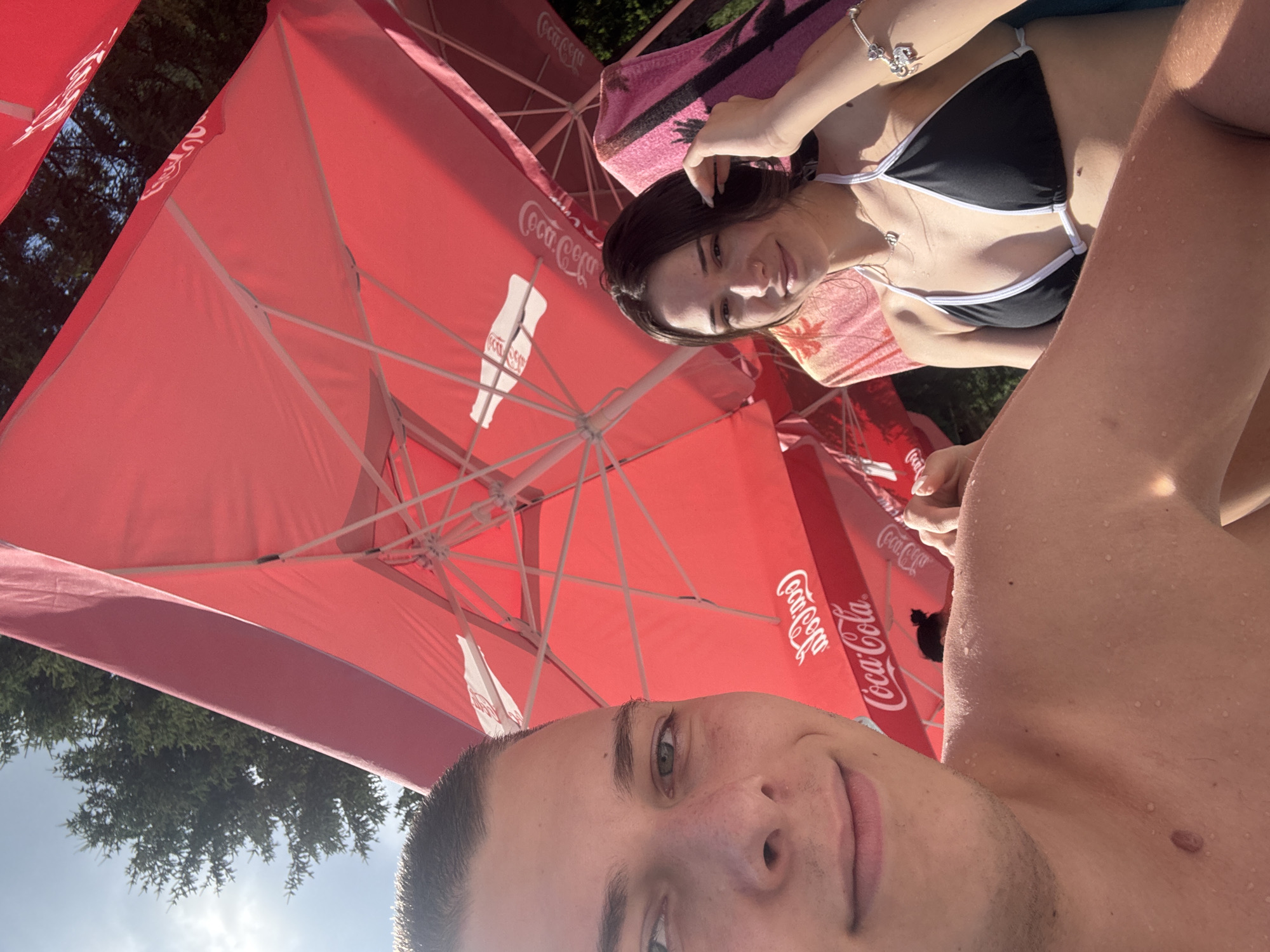 Lazy summer afternoon at a pool complex in Chiflik, Bulgaria