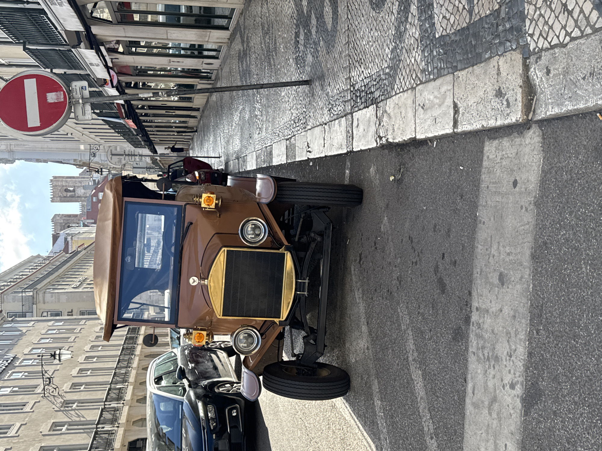 Sunday morning in Lisbon's historic Baixa district