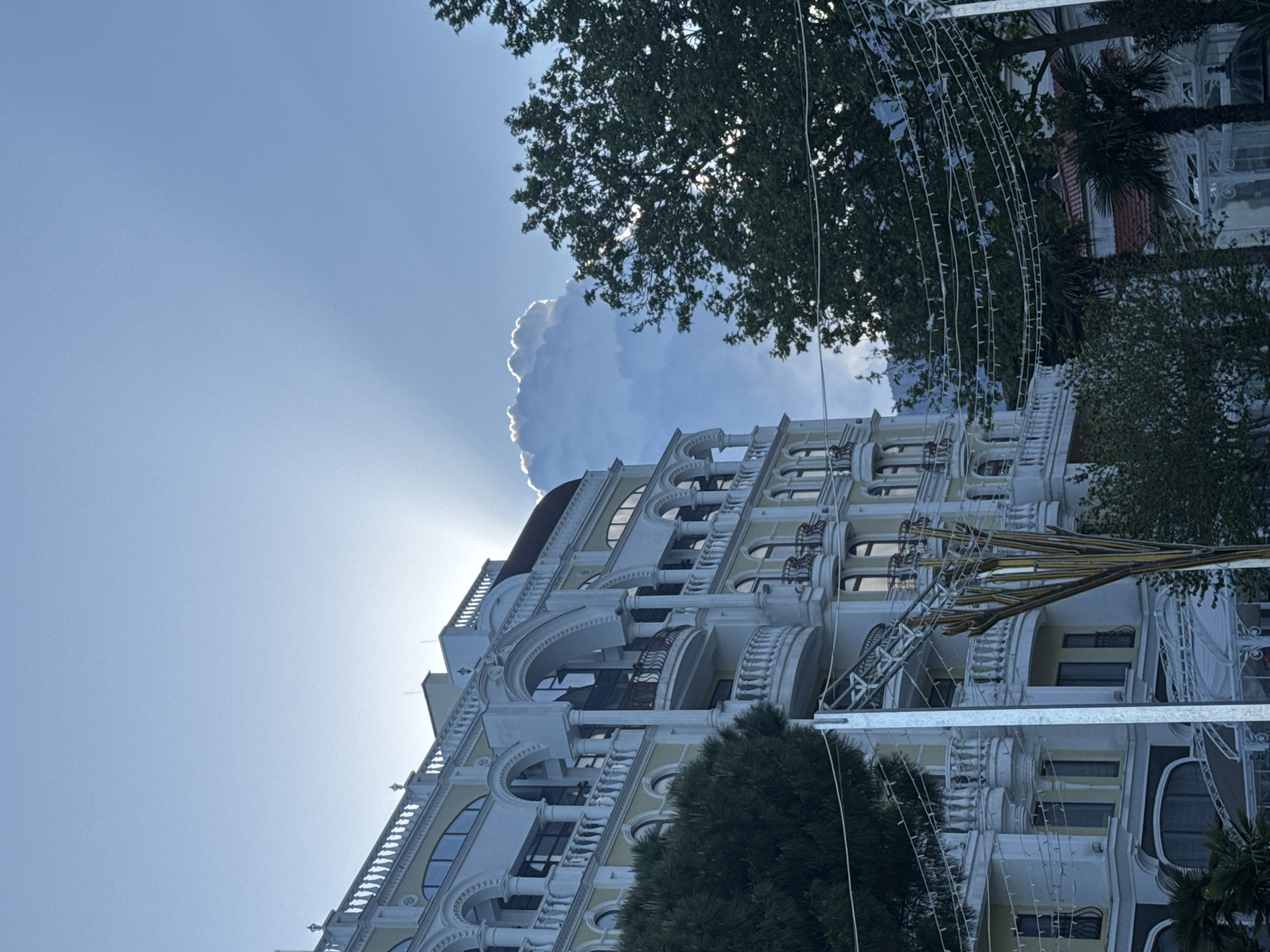 Tourist activities documented along Yalta waterfront during sunny afternoon