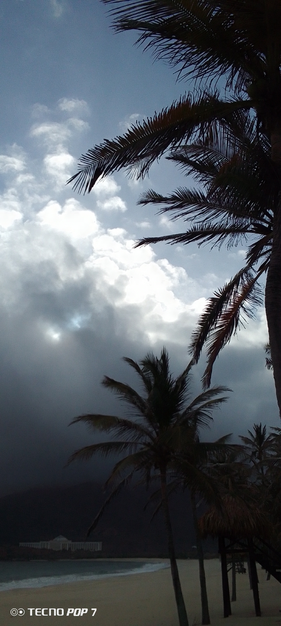 Weather transition documented over Venezuelan coastal town