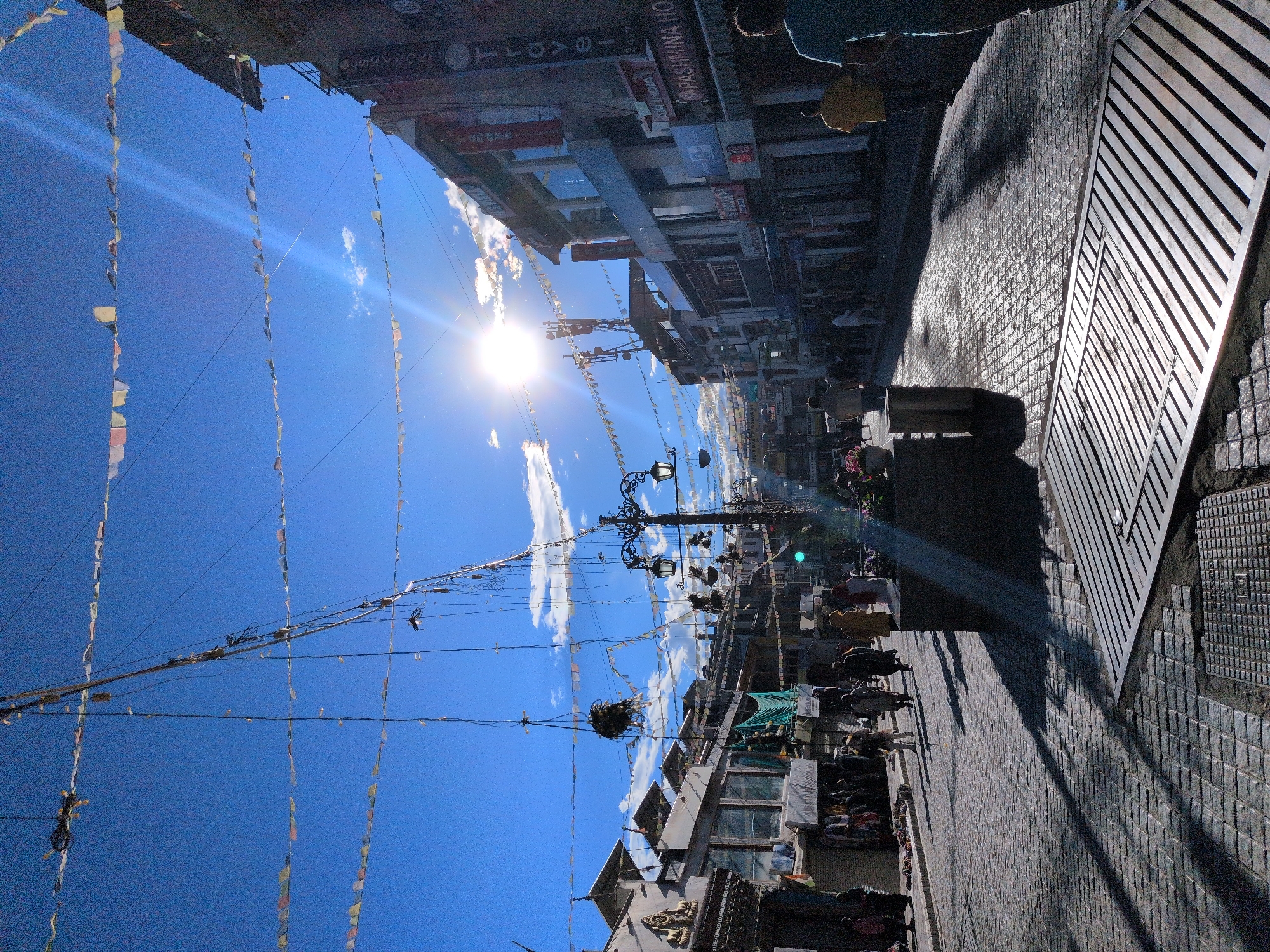 Leh's old town market, day into night
