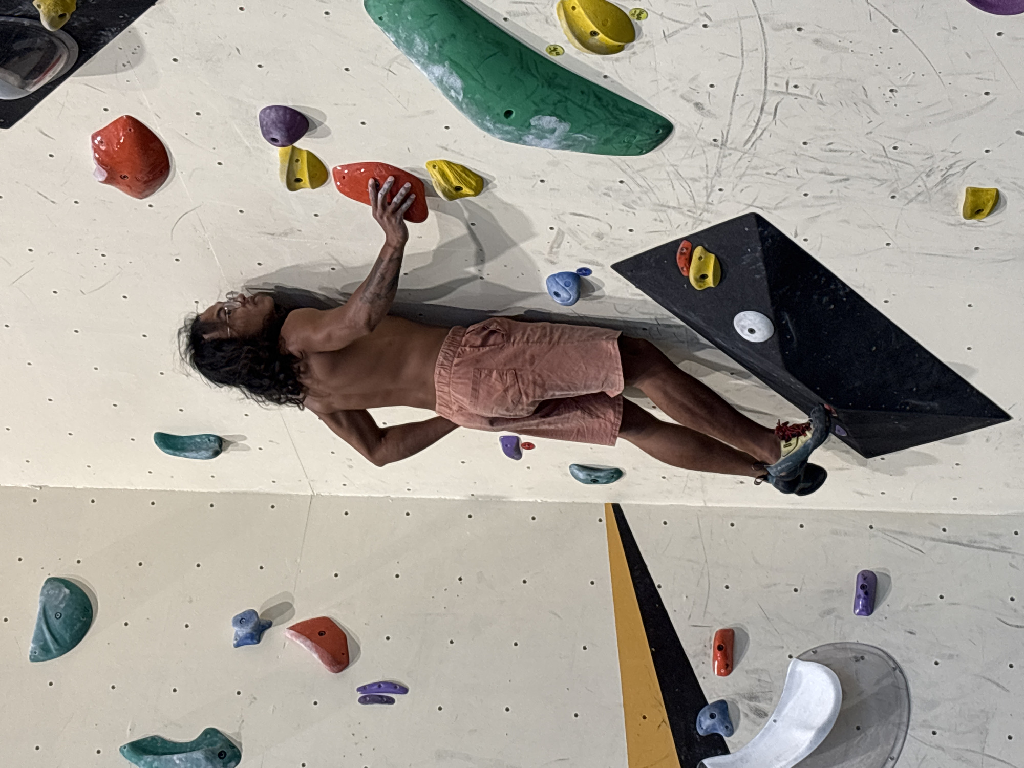 Morning session at a Da Nang climbing gym