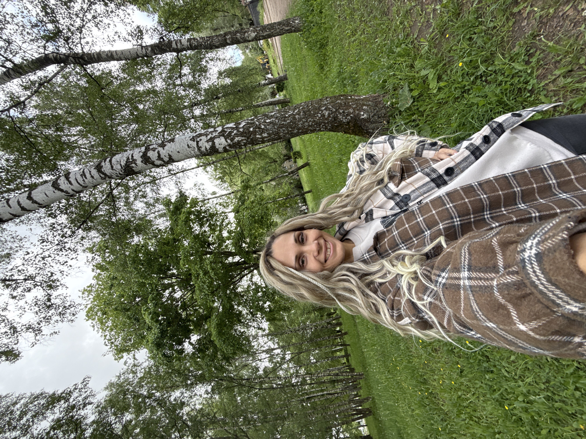Woman and girl captured in casual outdoor moments in Шебунино