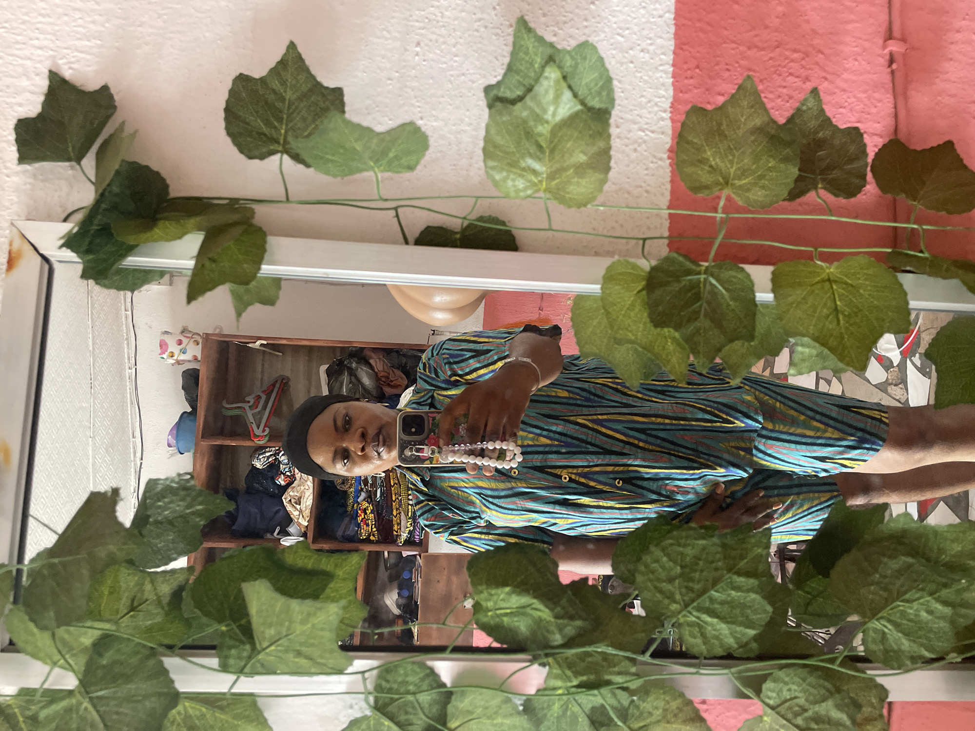 Woman documents daily life through selfies in Badagry, Nigeria