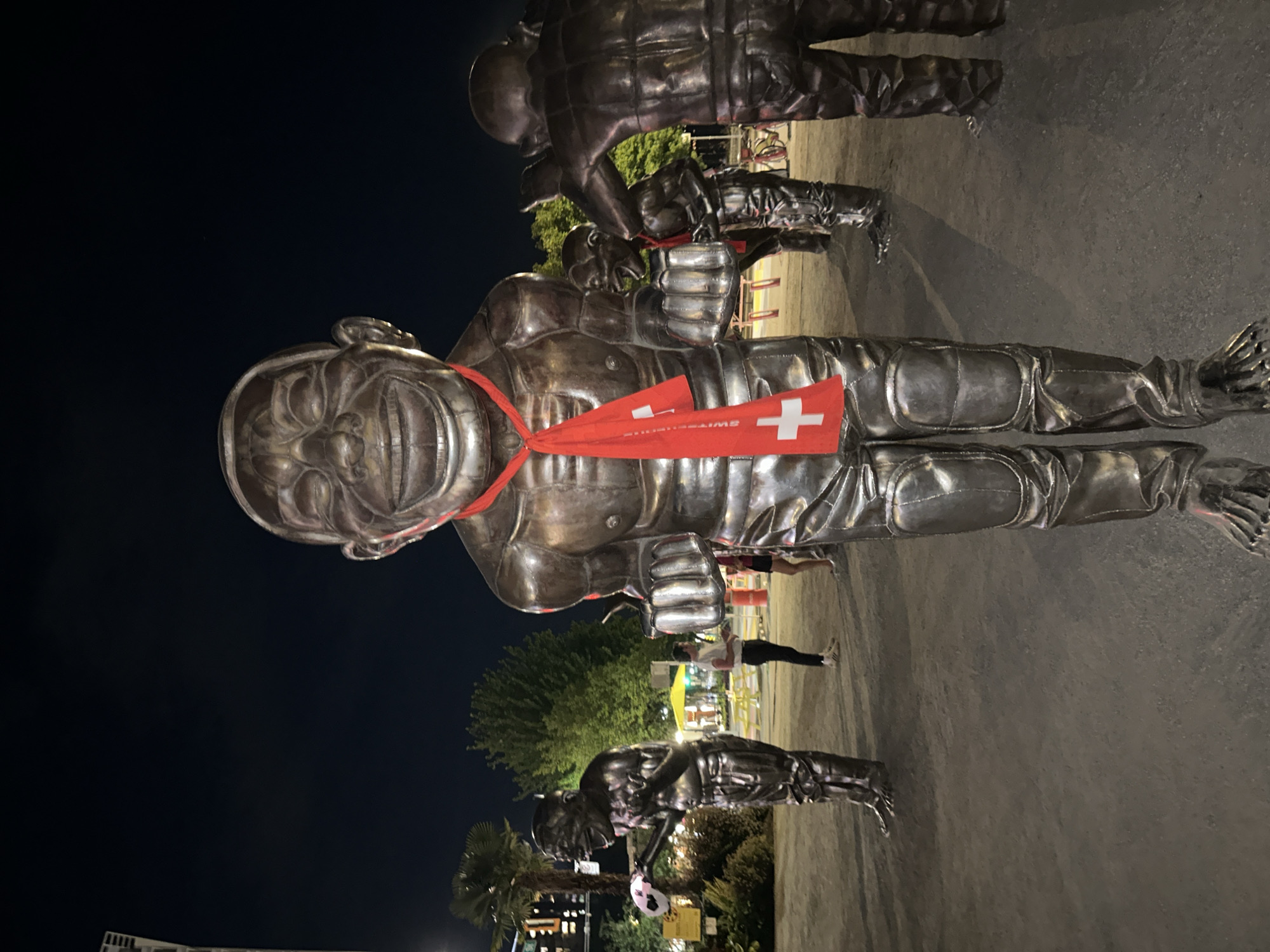 Late night exploration of Vancouver's bronze statue installation