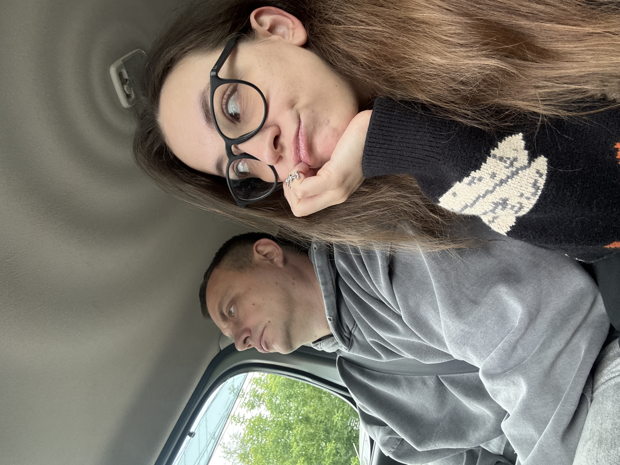 Casual in-car moments in Chaikovsky, Russia