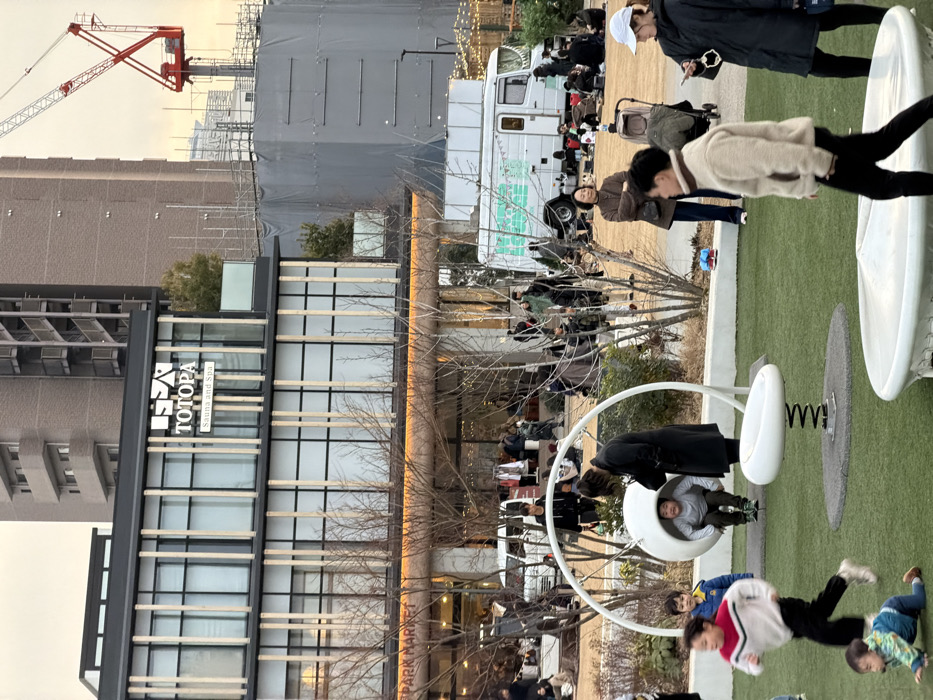 Morning activity observed at Shibuya's MIYASHITA PARK amid construction