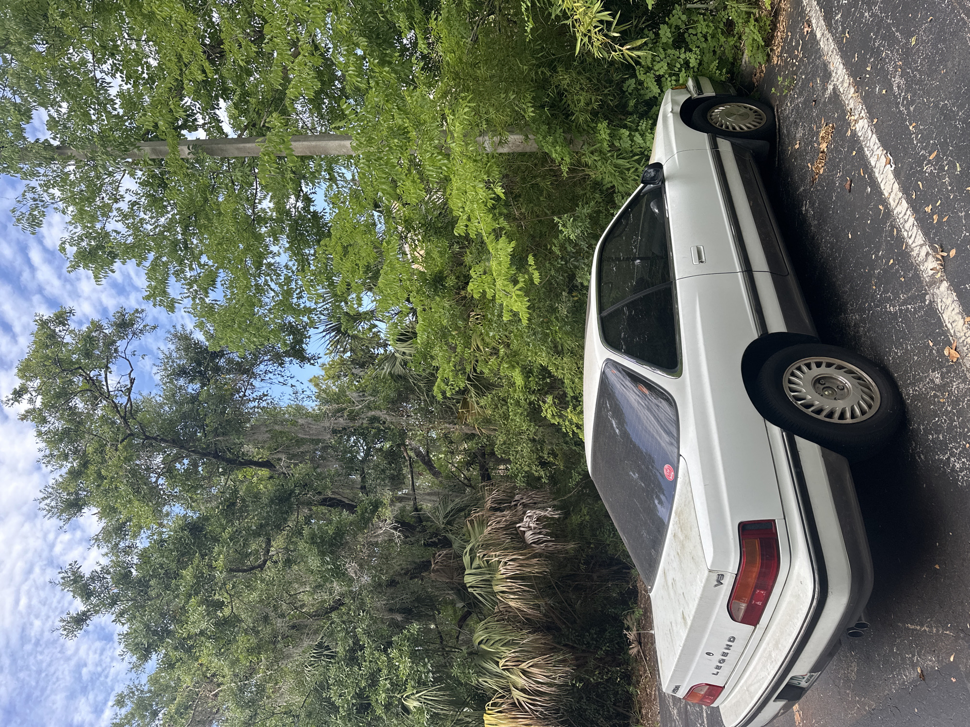 White Acura Legend spotted at Florida university campus