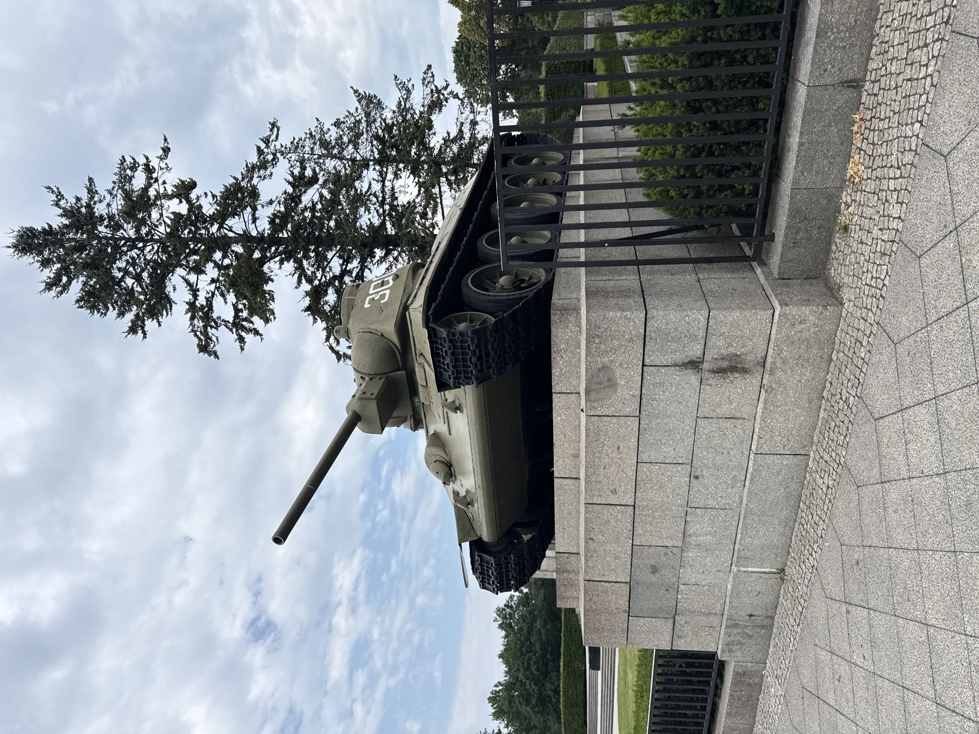 Soviet war memorials and the Reichstag, central Berlin